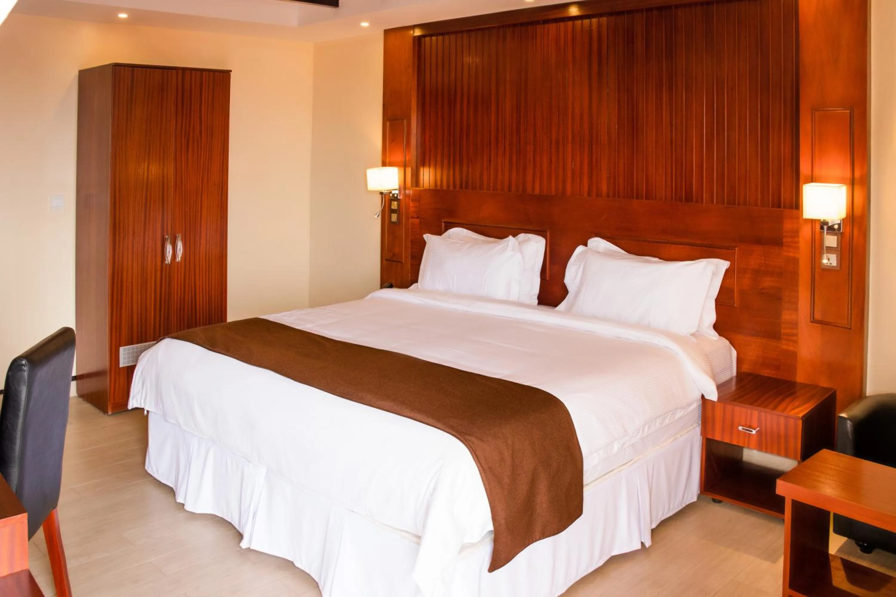 Bed in Sainte Famille Hotel