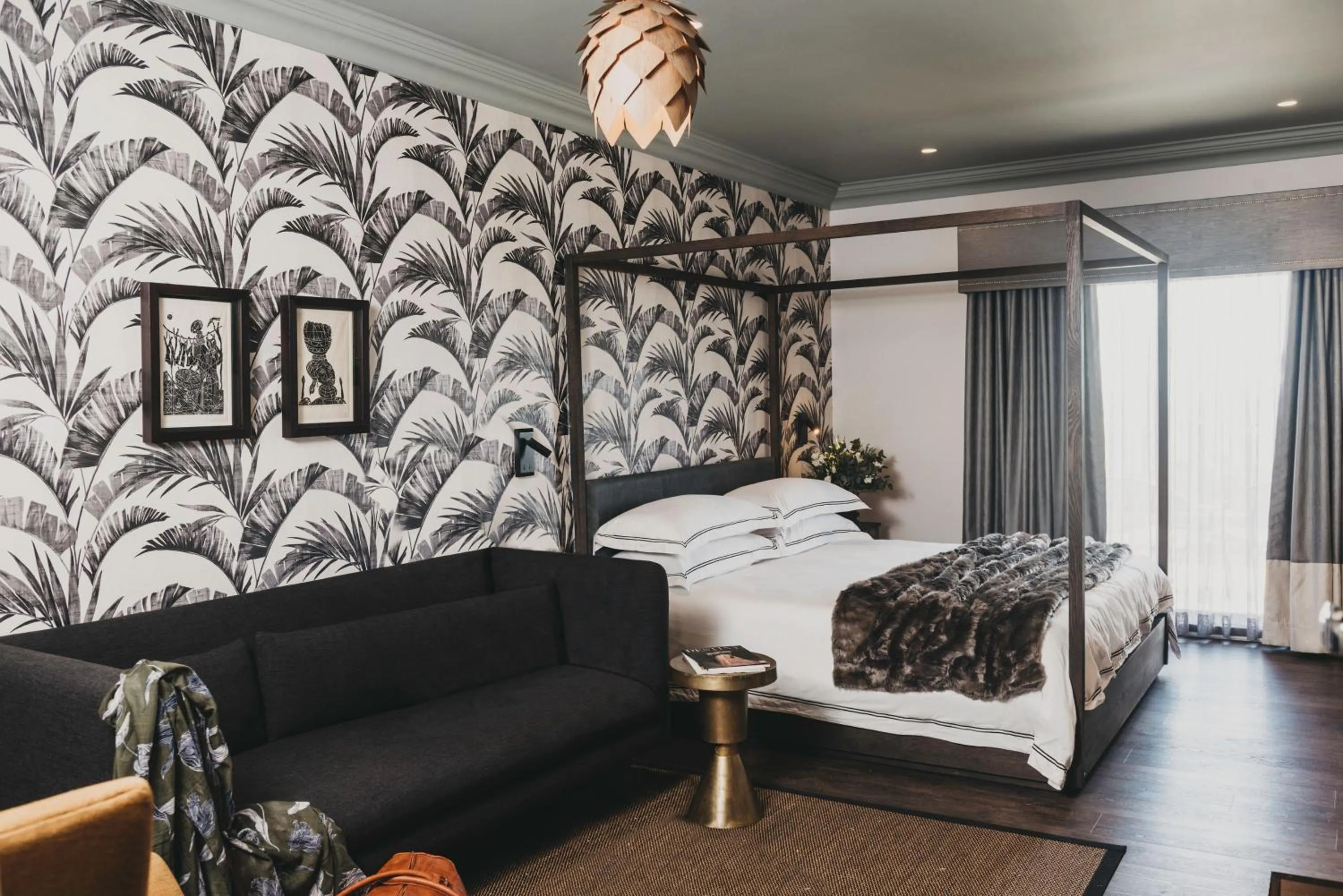 Bed in The Feather Hill Boutique Hotel