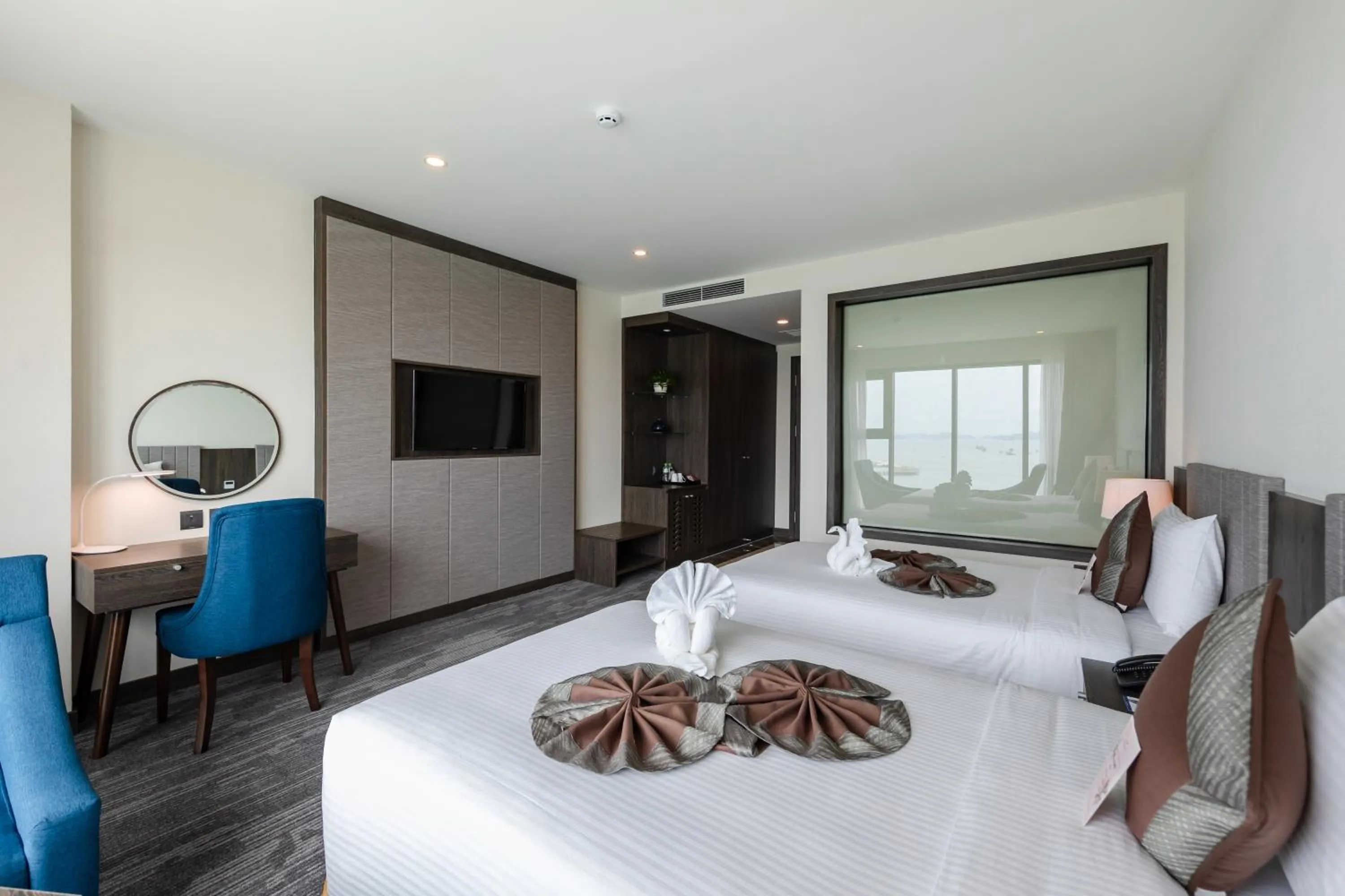 Bed in Muong Thanh Grand Bai Chay
