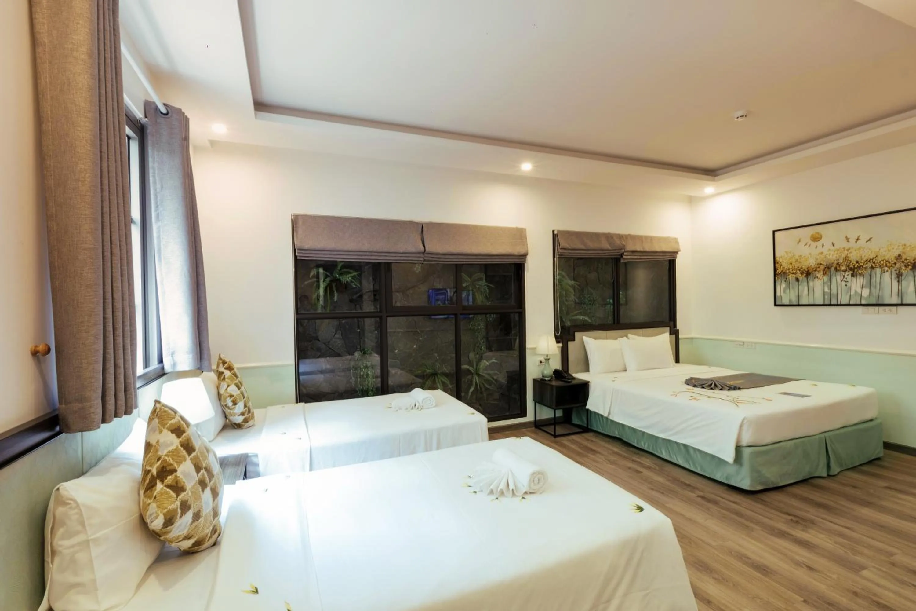 Bed in Paralia Khem Beach Phu Quoc Hotel