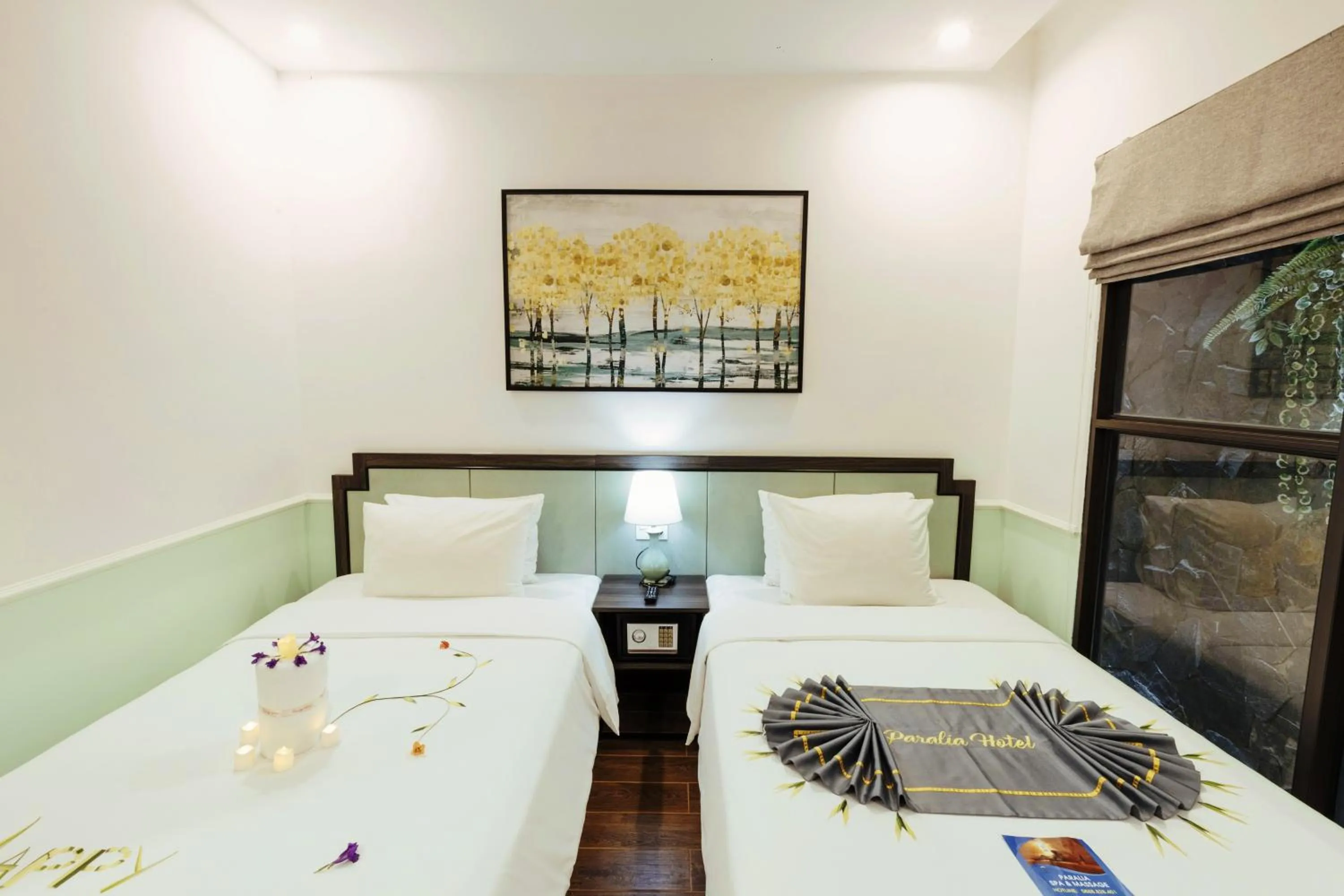 Bed in Paralia Khem Beach Phu Quoc Hotel