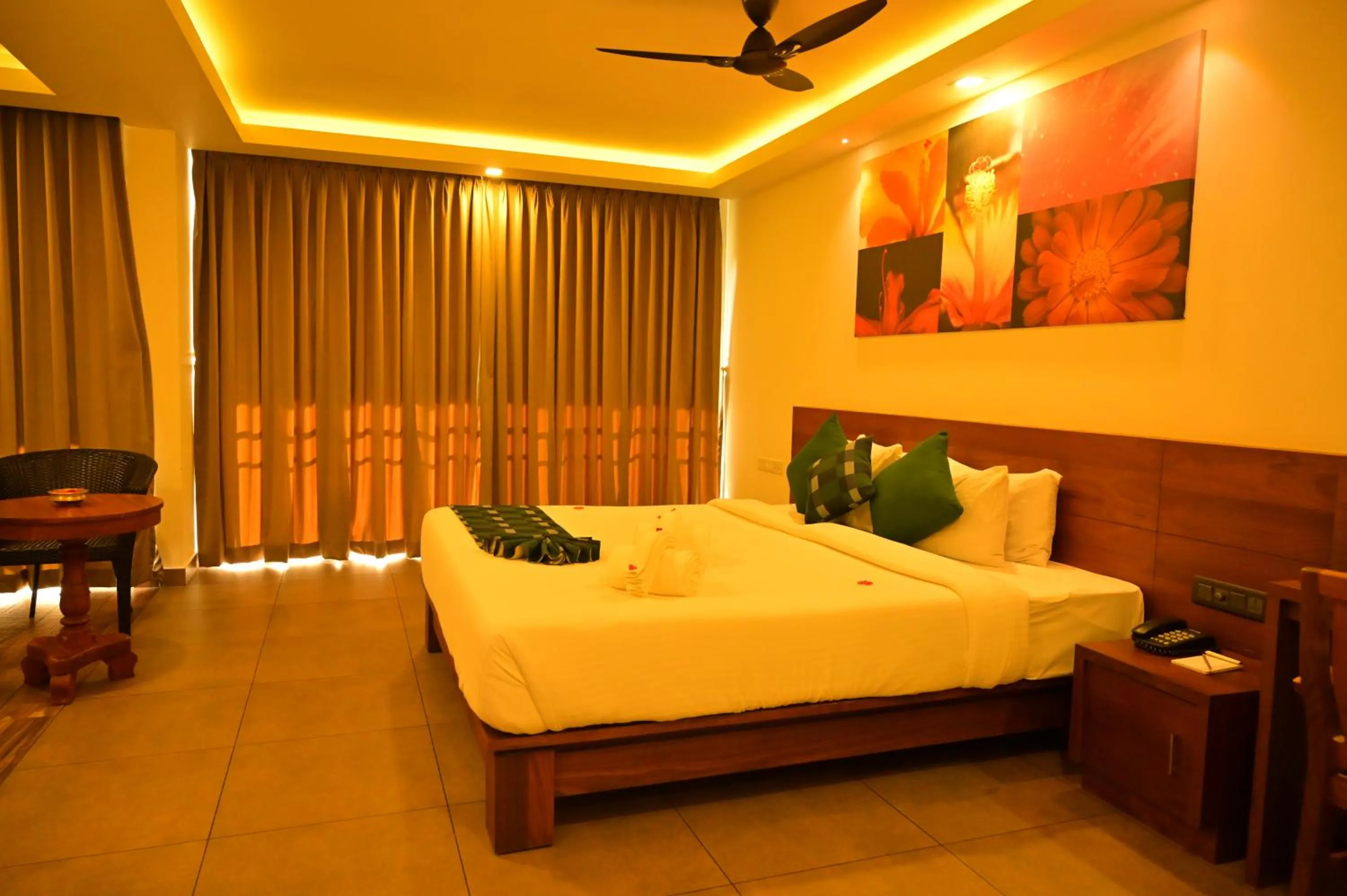 Bedroom, Bed in Aadisaktthi Leisure Resort, Kovalam