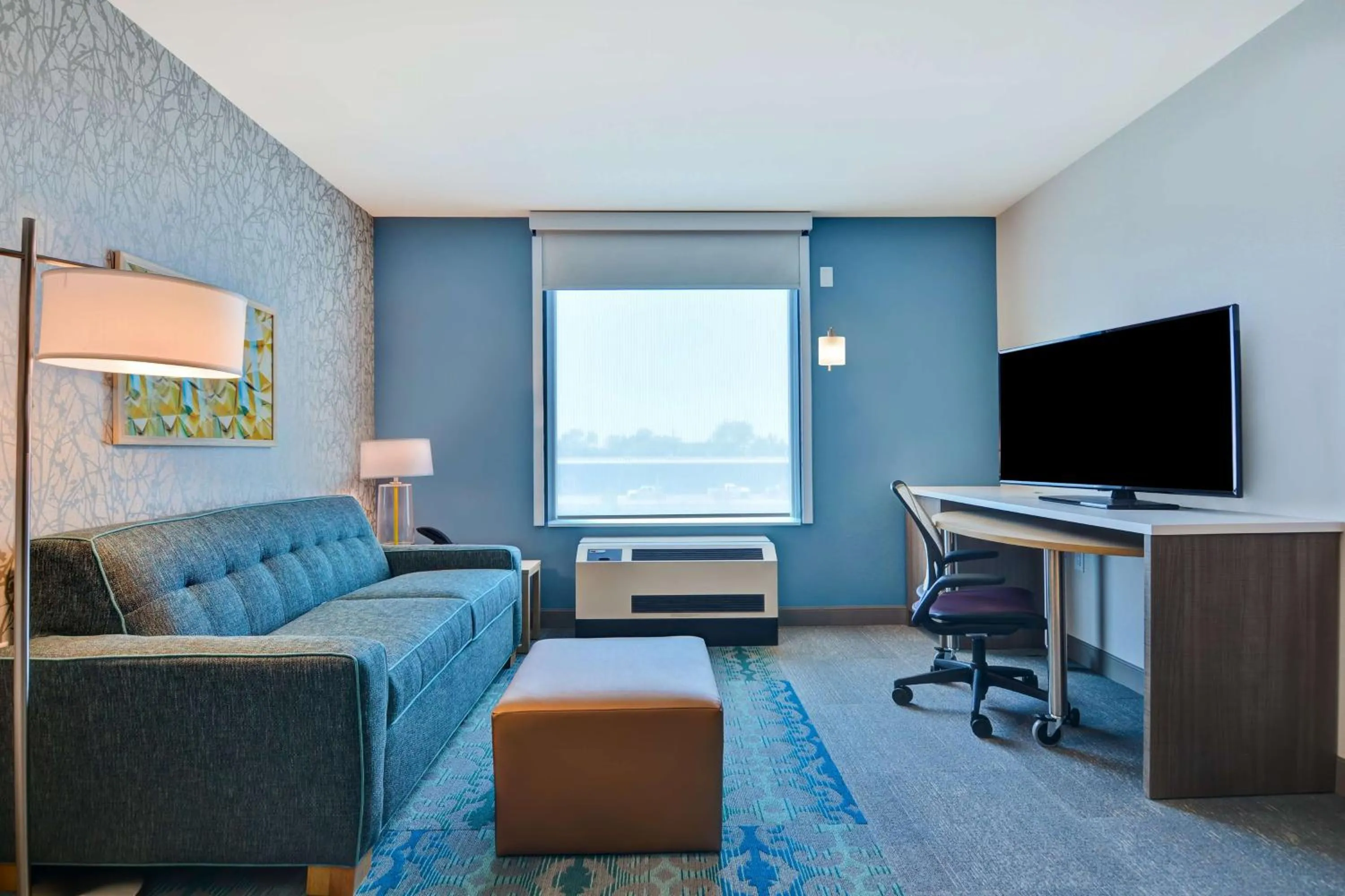 Living room in Home2 Suites Williston Burlington, Vt