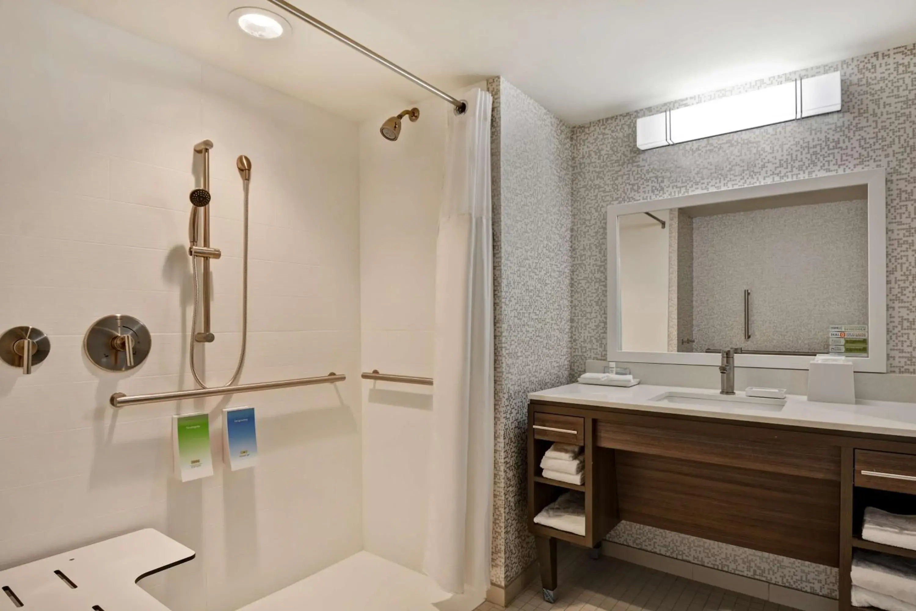 Bathroom in Home2 Suites Williston Burlington, Vt Bathroom in Home2 Suites Williston Burlington, Vt