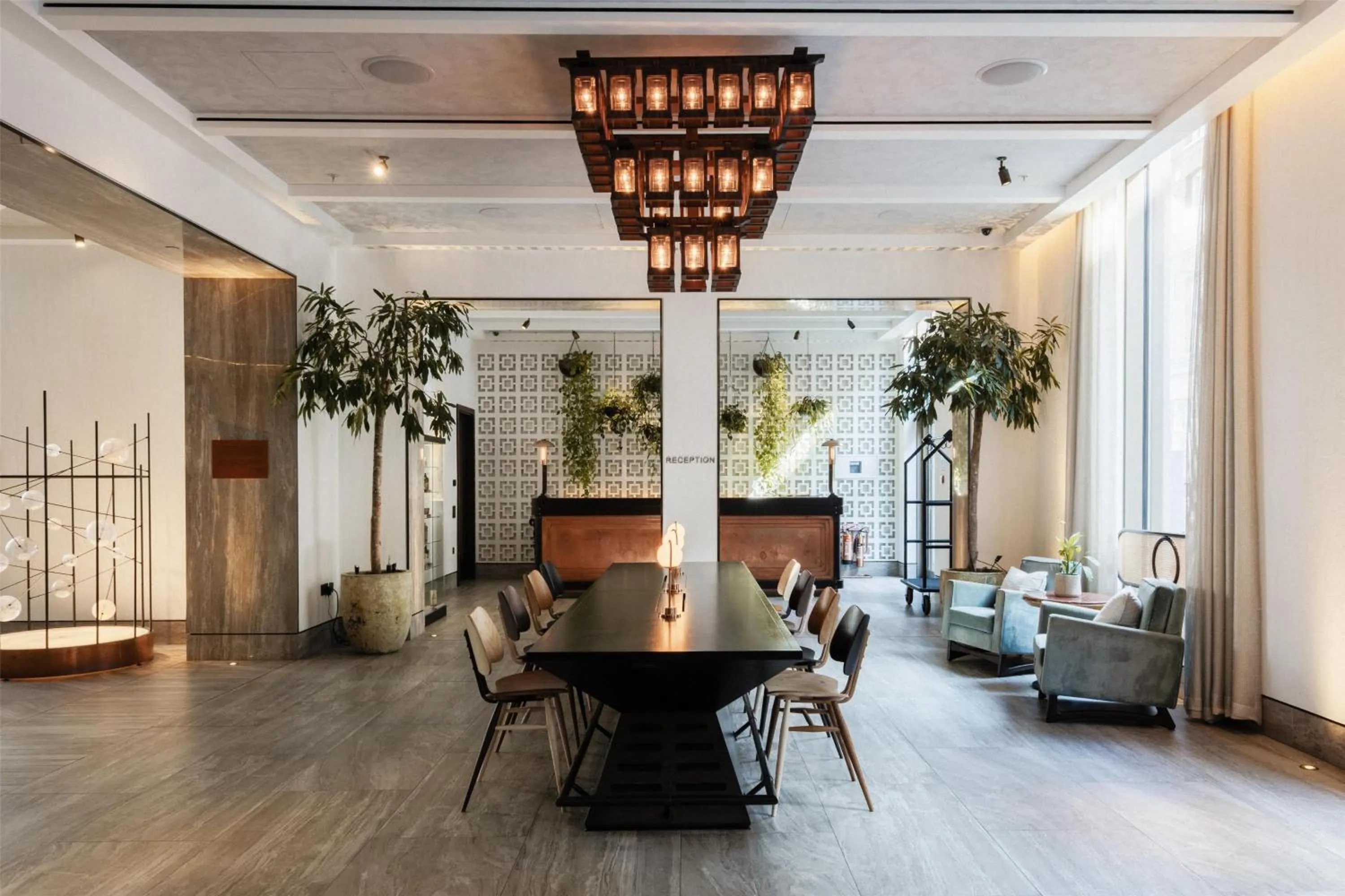Lobby or reception in Hart Shoreditch Hotel London, Curio Collection by Hilton