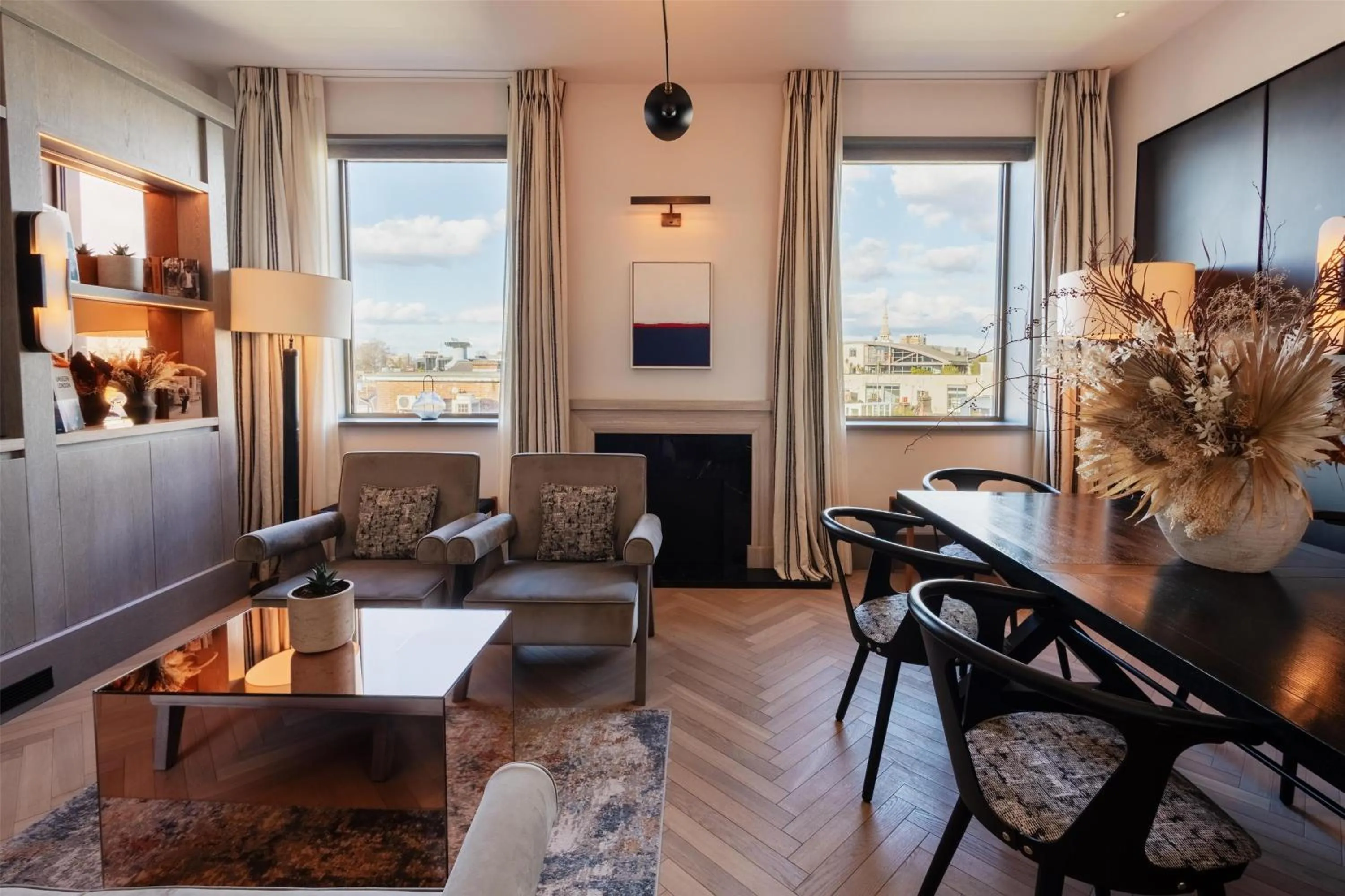 Living room in Hart Shoreditch Hotel London, Curio Collection by Hilton