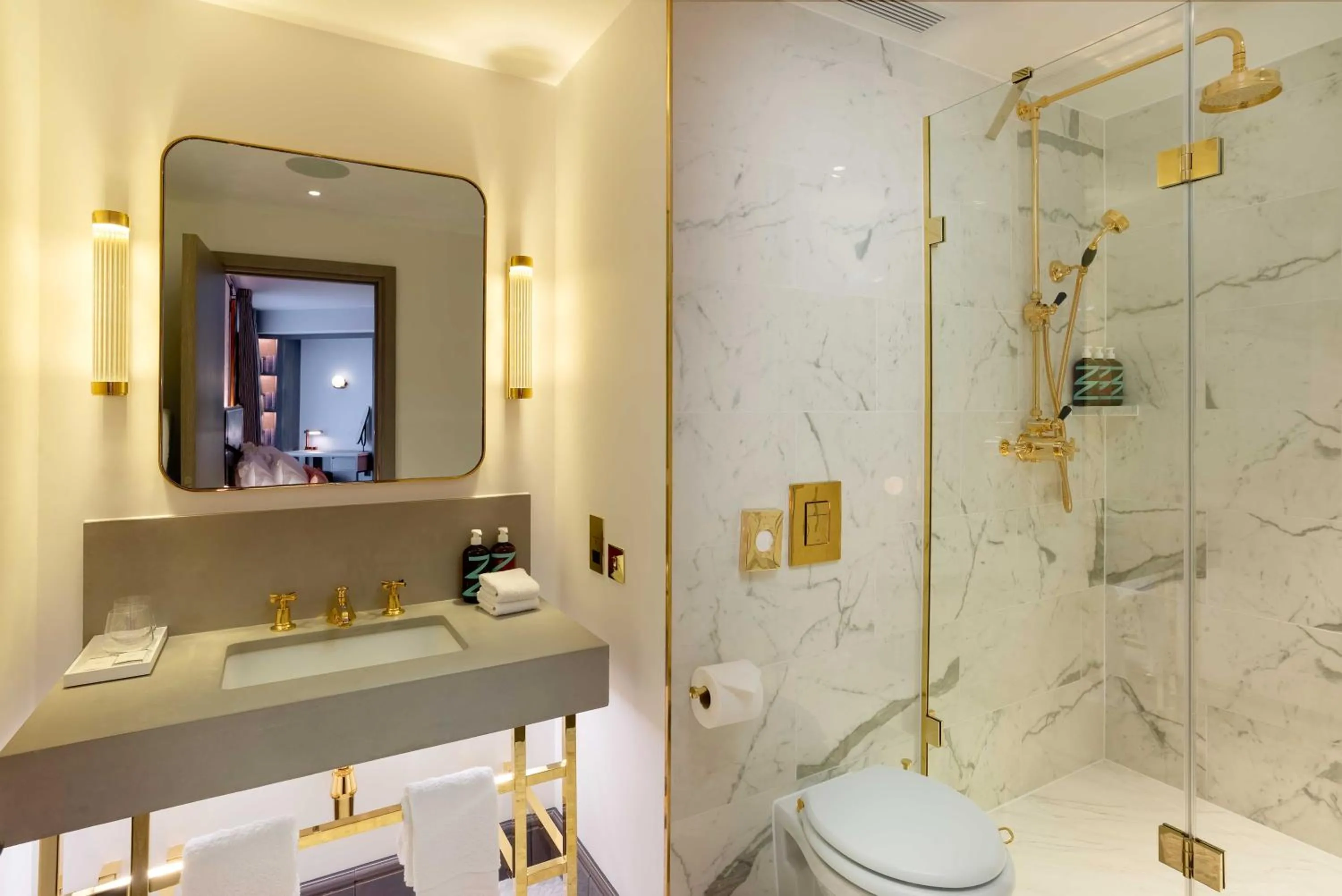 Shower in Hart Shoreditch Hotel London, Curio Collection by Hilton