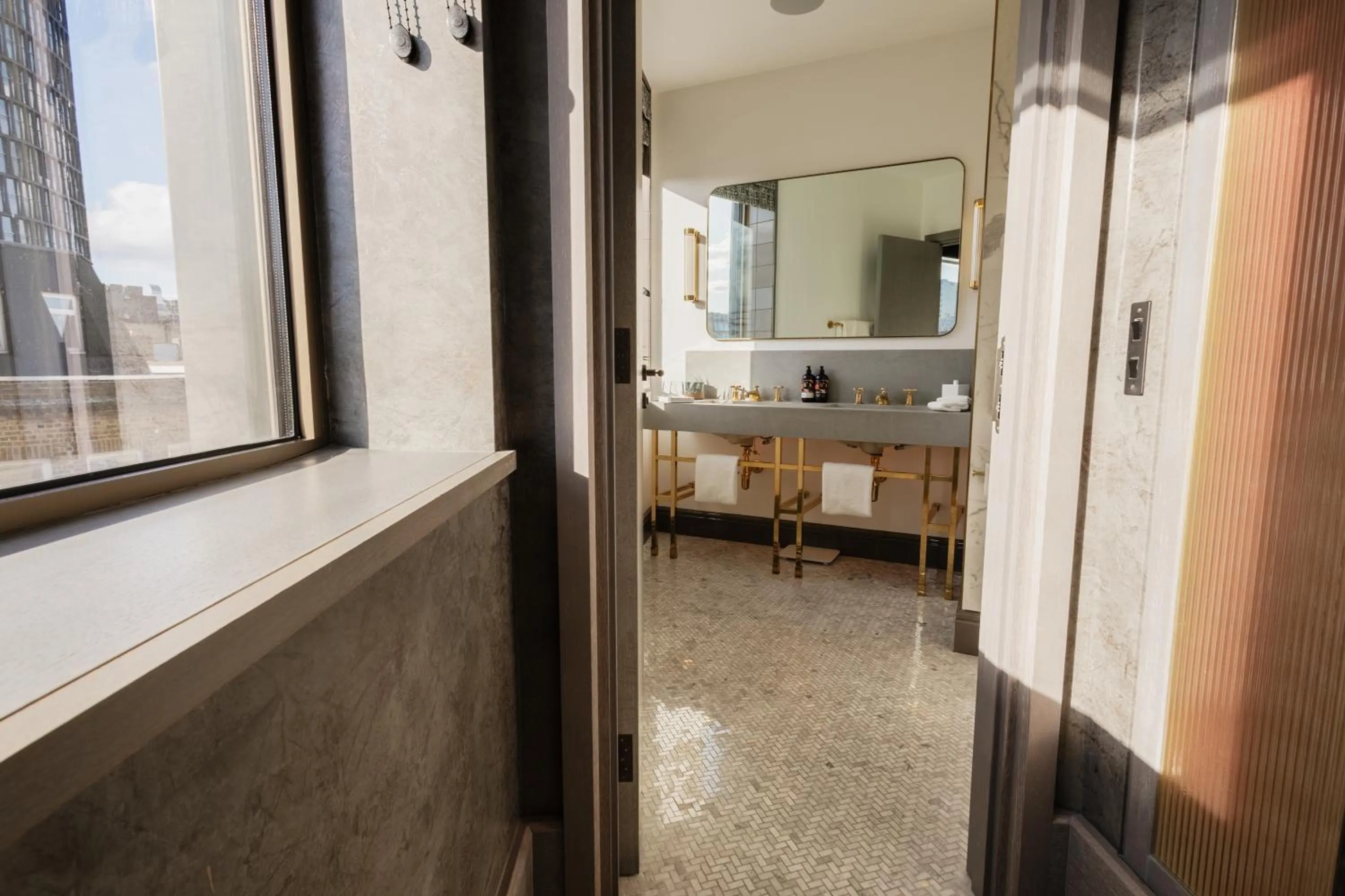 Bathroom in Hart Shoreditch Hotel London, Curio Collection by Hilton