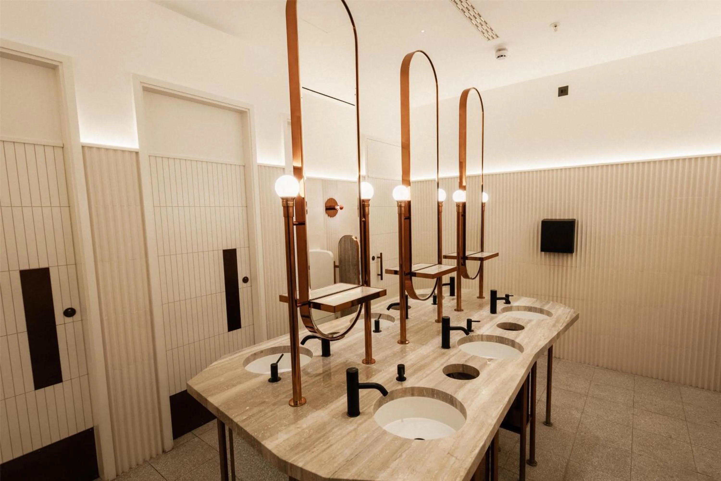 Bathroom in Hart Shoreditch Hotel London, Curio Collection by Hilton