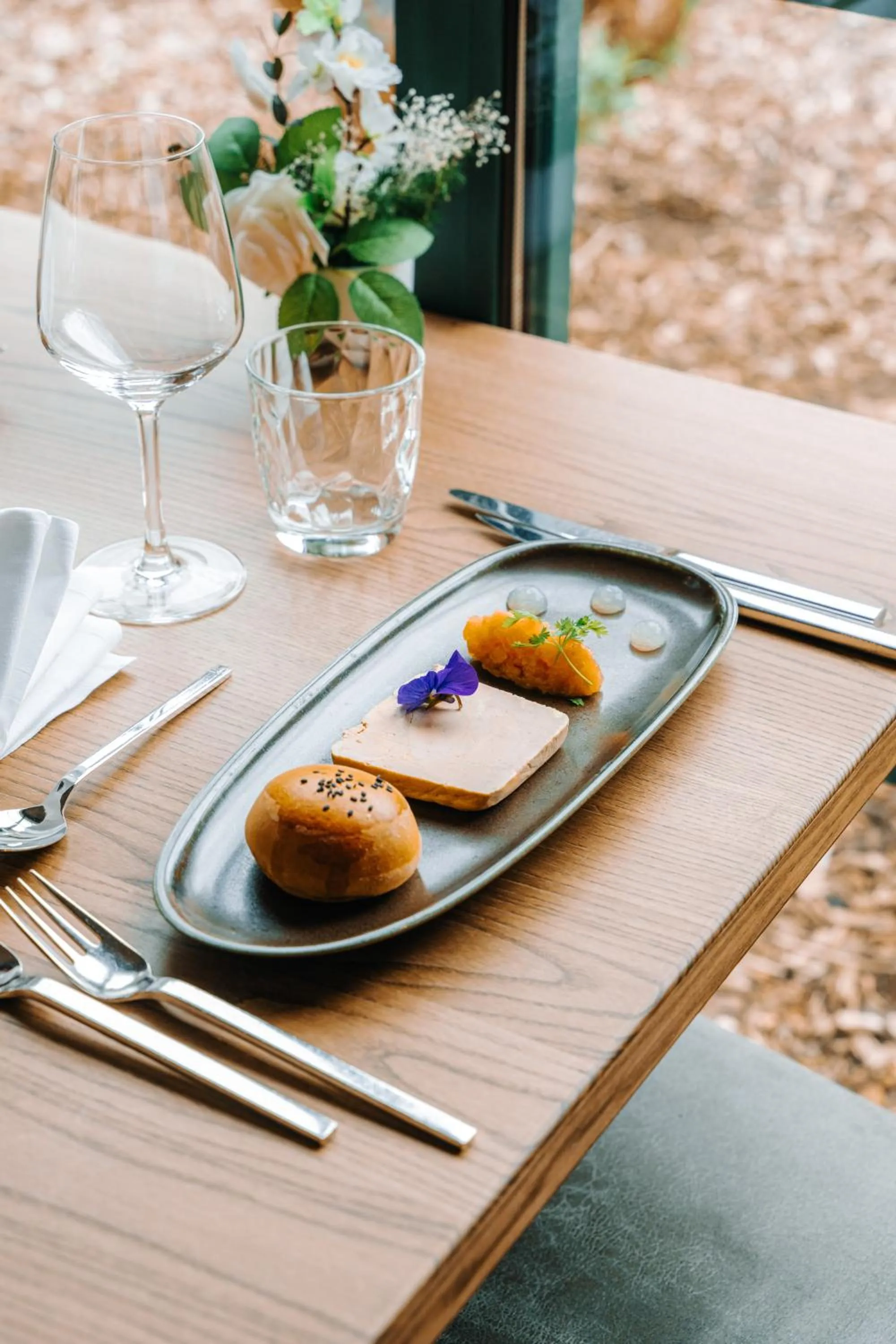 Food in Les Violettes Hotel & Spa