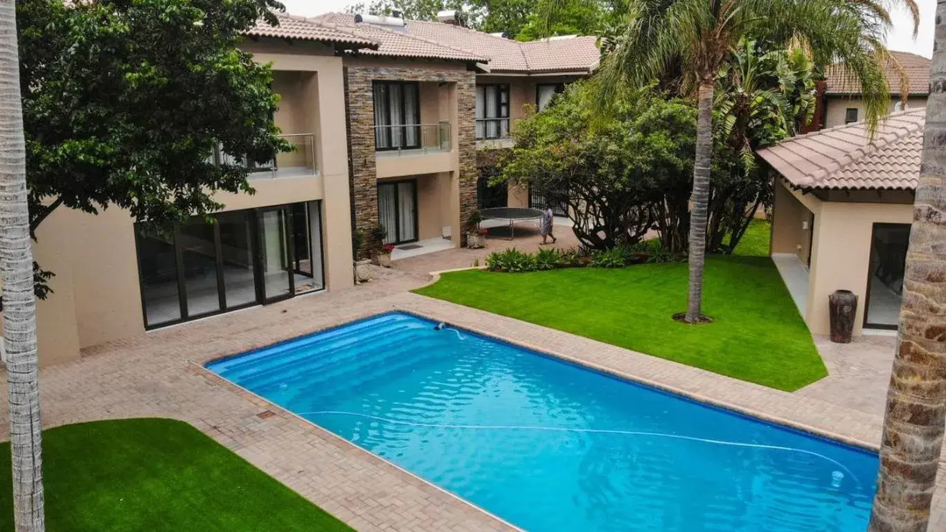 Pool view in Letsatsing Lodge Pool view in Letsatsing Lodge