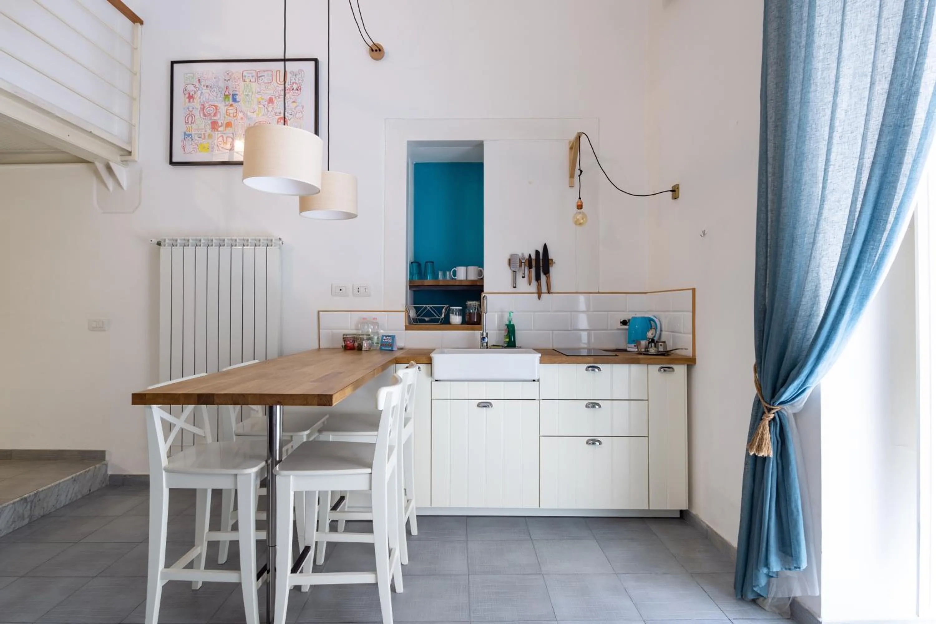 Kitchen or kitchenette in Napoli Napoli Rooms