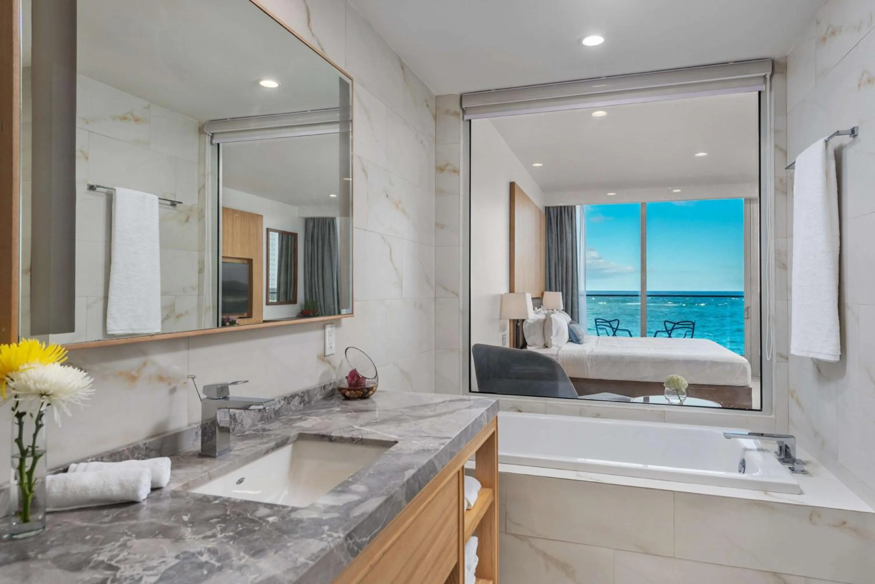 Bathroom in Koi Resort Saint Kitts, Curio Collection by Hilton