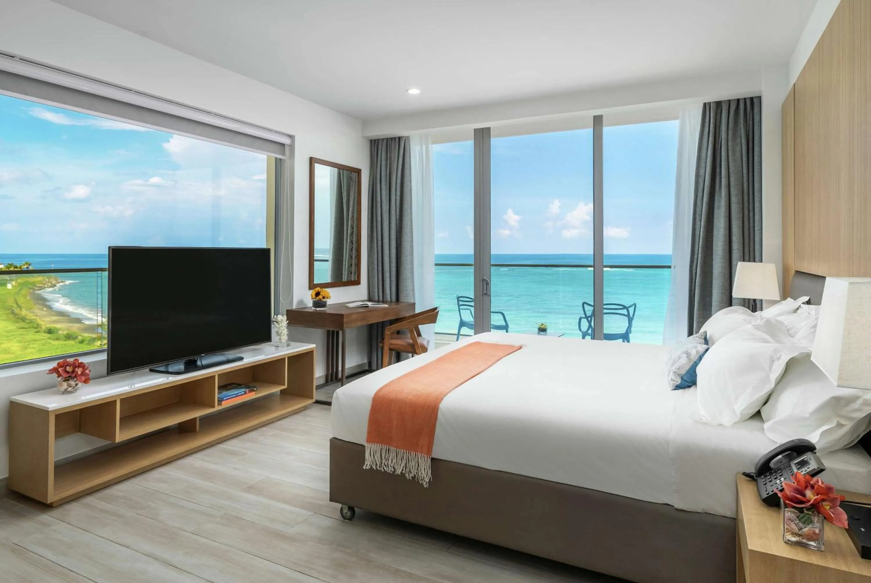 Bedroom, Bed in Koi Resort Saint Kitts, Curio Collection by Hilton