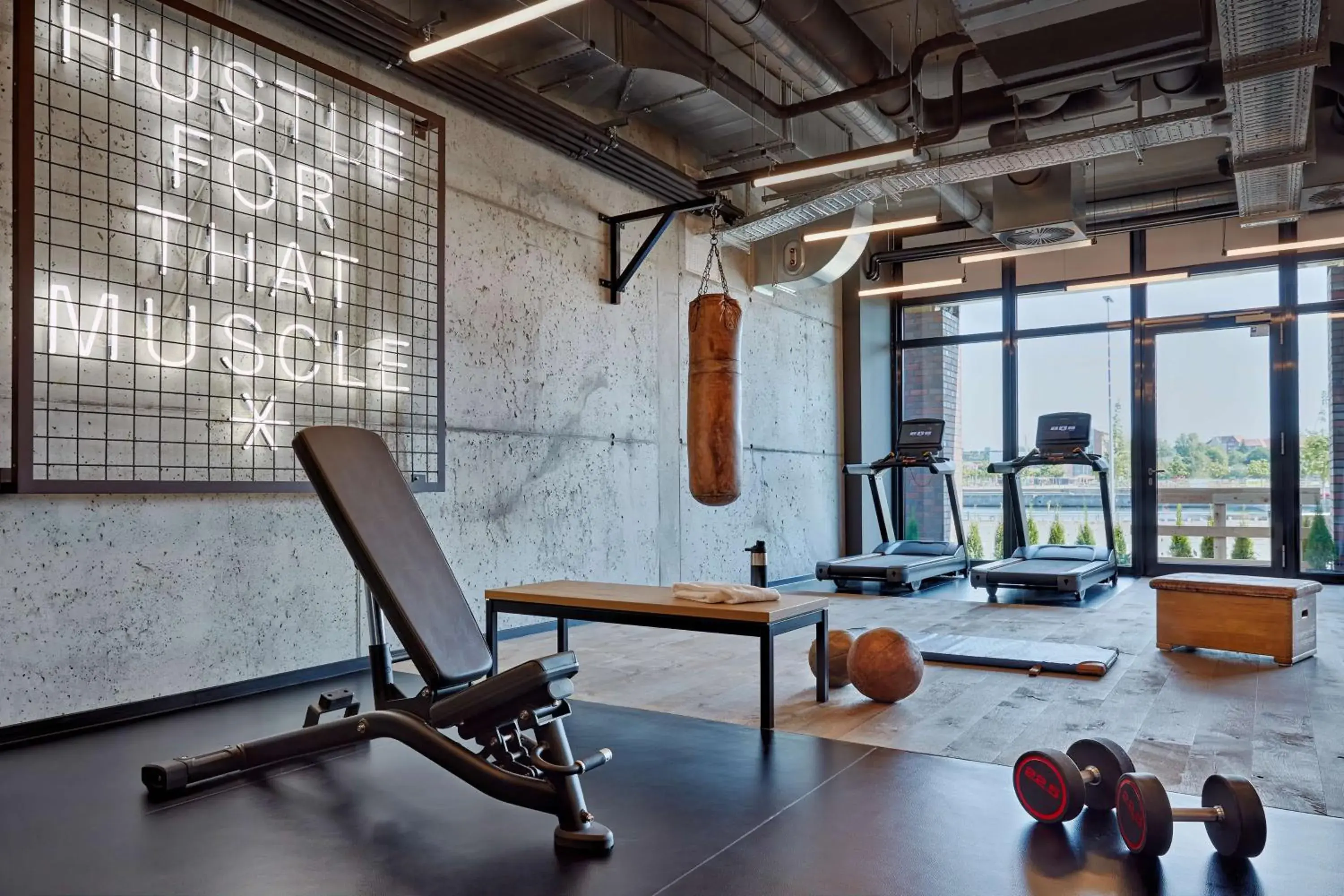 Fitness centre/facilities in Me and All Hotel Kiel, by Hyatt Fitness centre/facilities in Me and All Hotel Kiel, by Hyatt