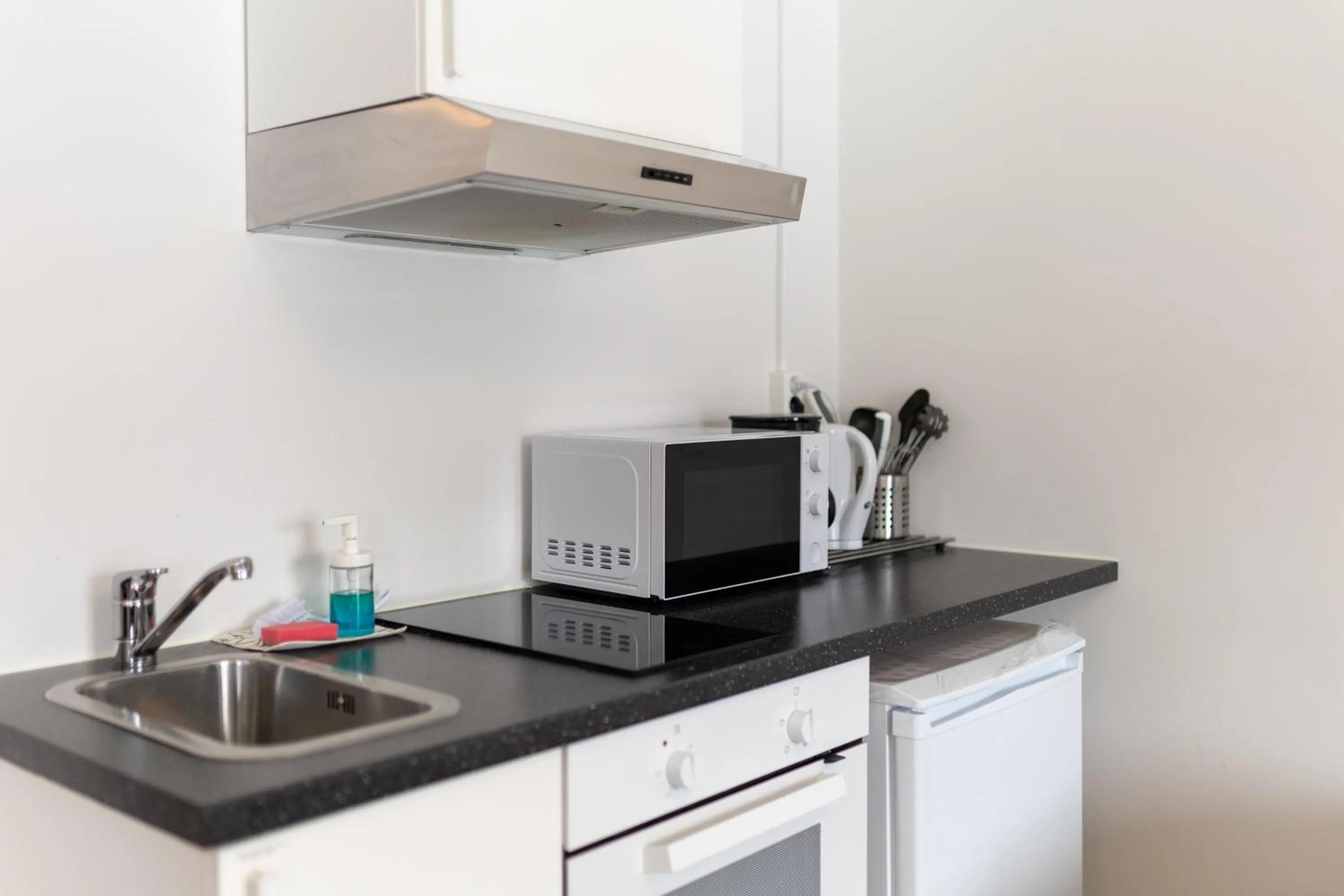 Kitchen or kitchenette in Halmstad Hotel Apartments