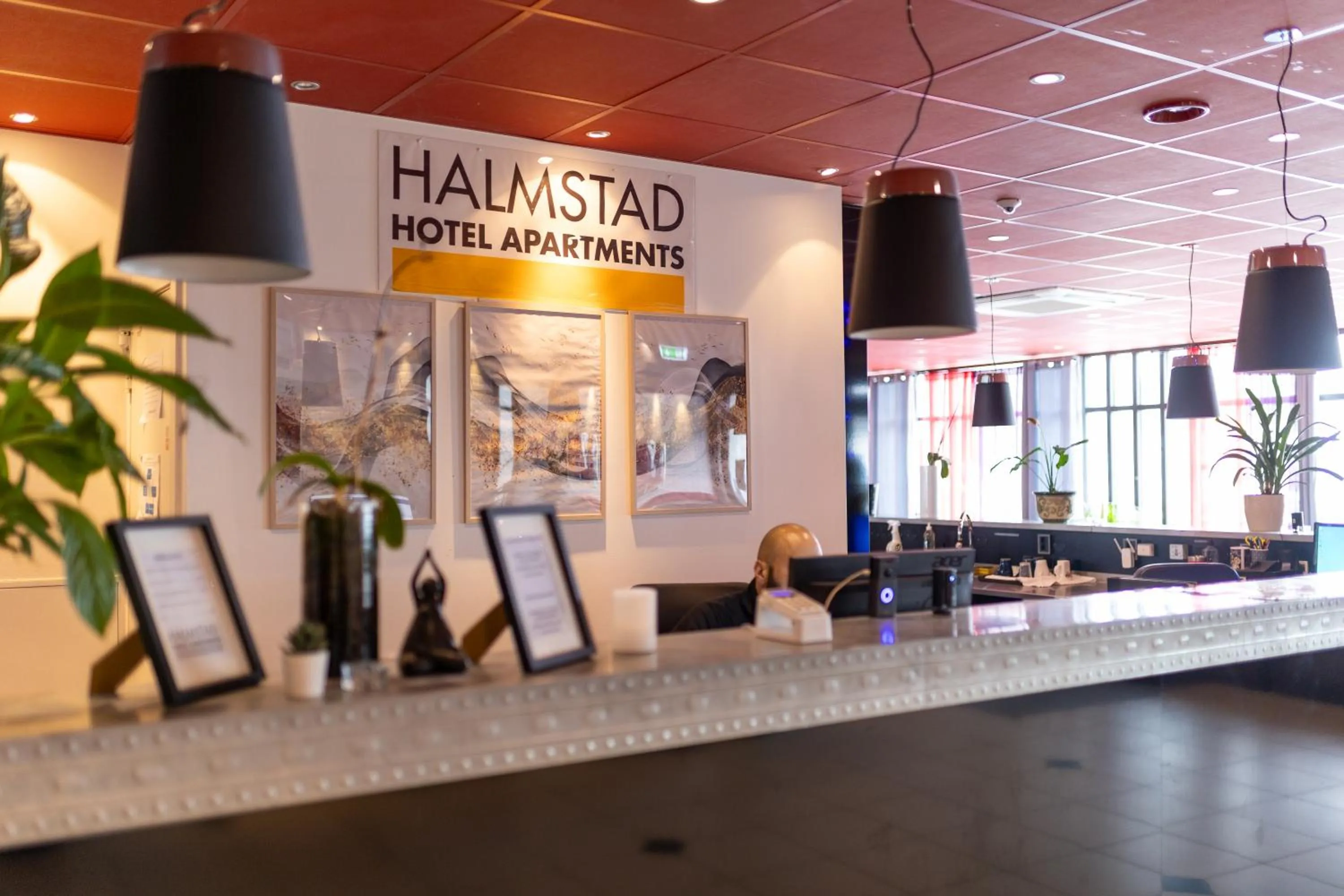 Lobby or reception in Halmstad Hotel Apartments