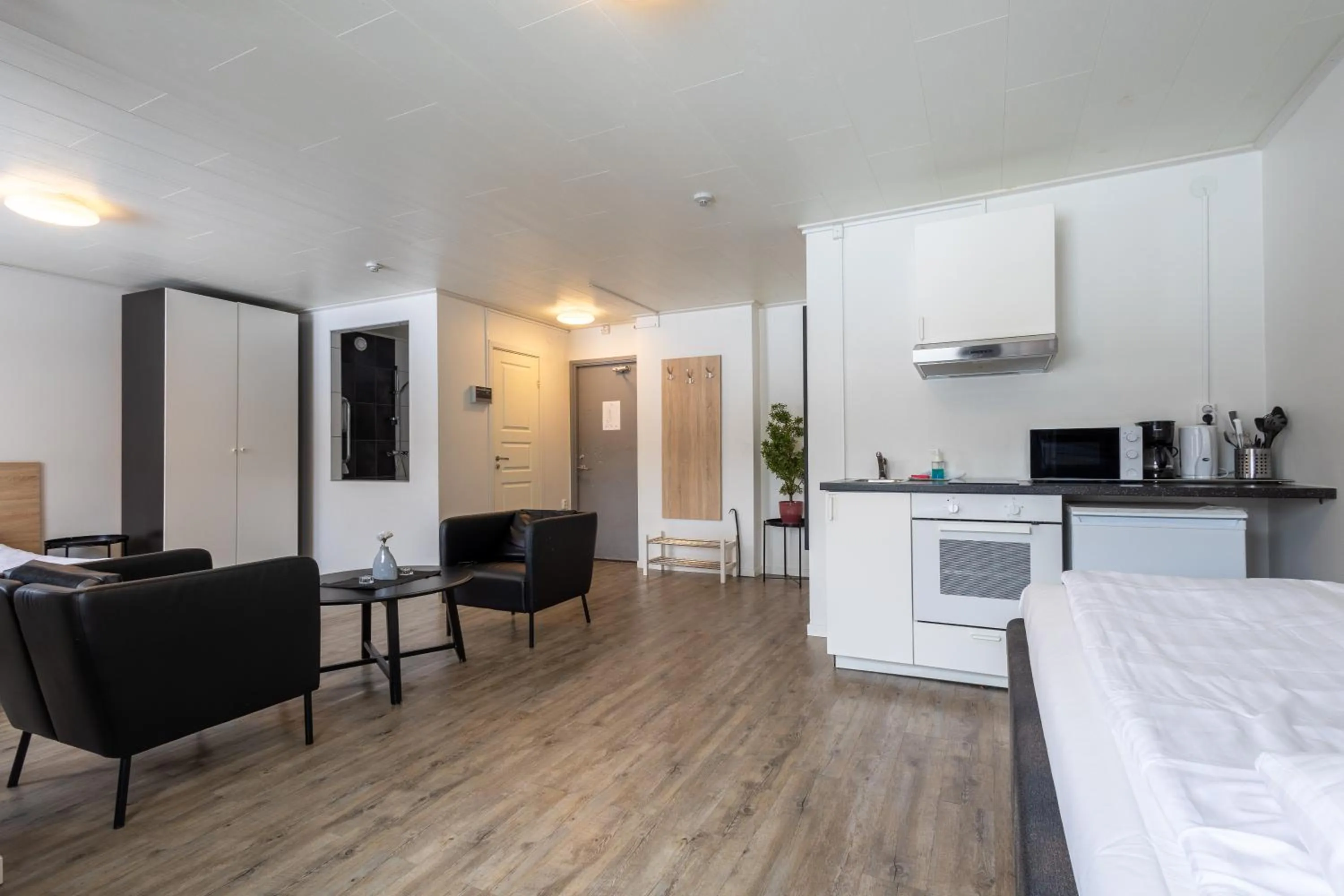Kitchen or kitchenette in Halmstad Hotel Apartments