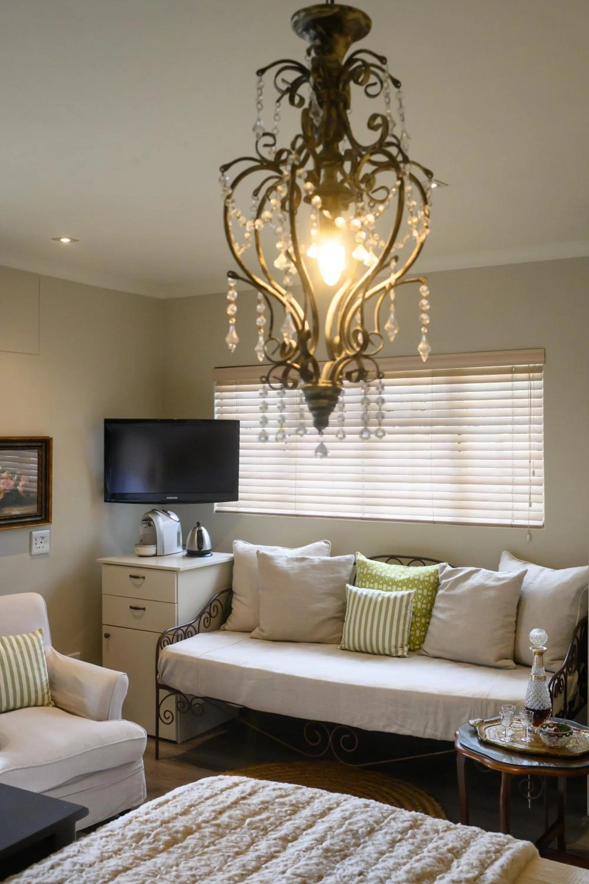 Seating area in Baruch Guest House Rhodes