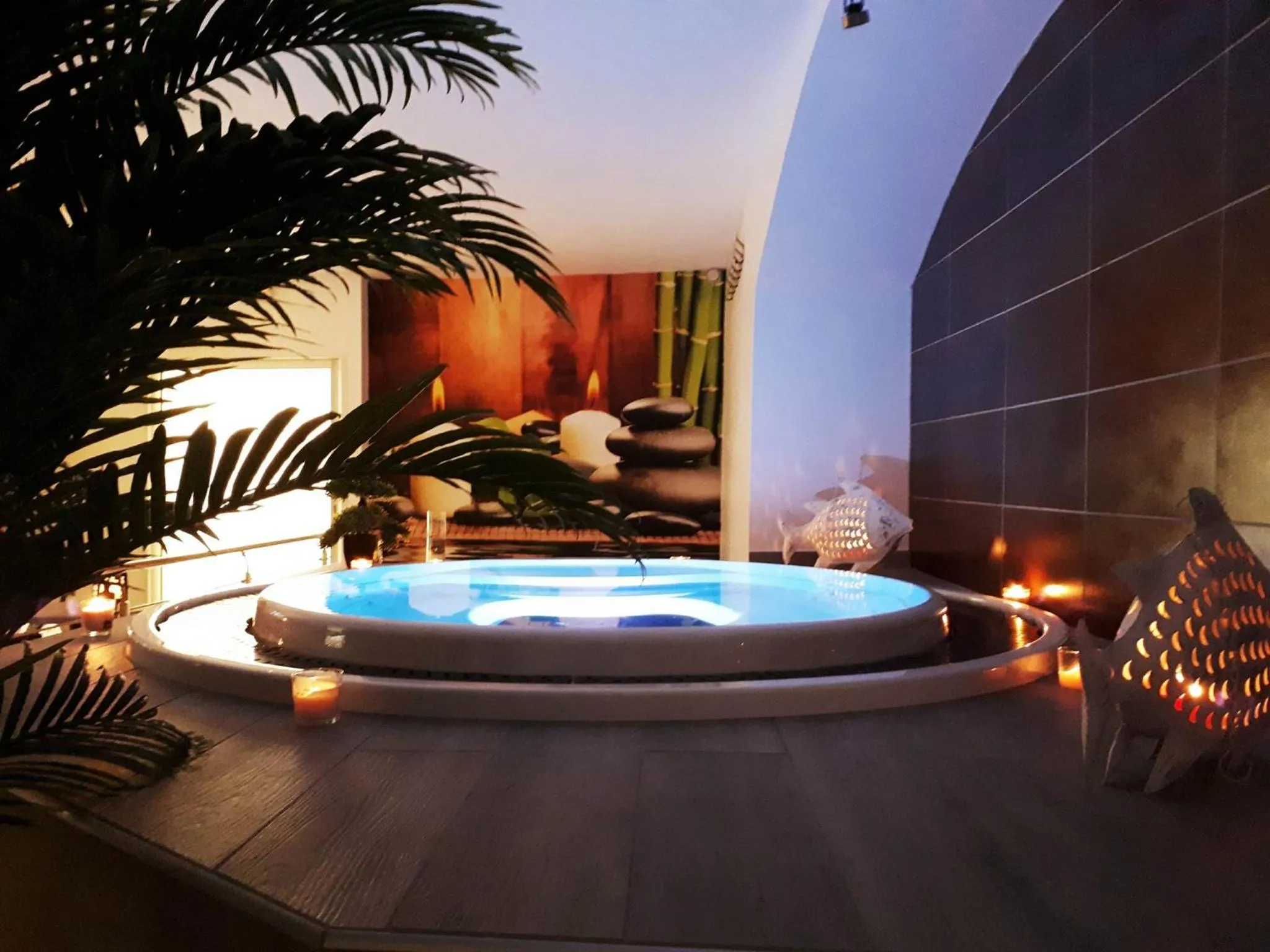 Hot Spring Bath in Hôtel Spa Les Alpes