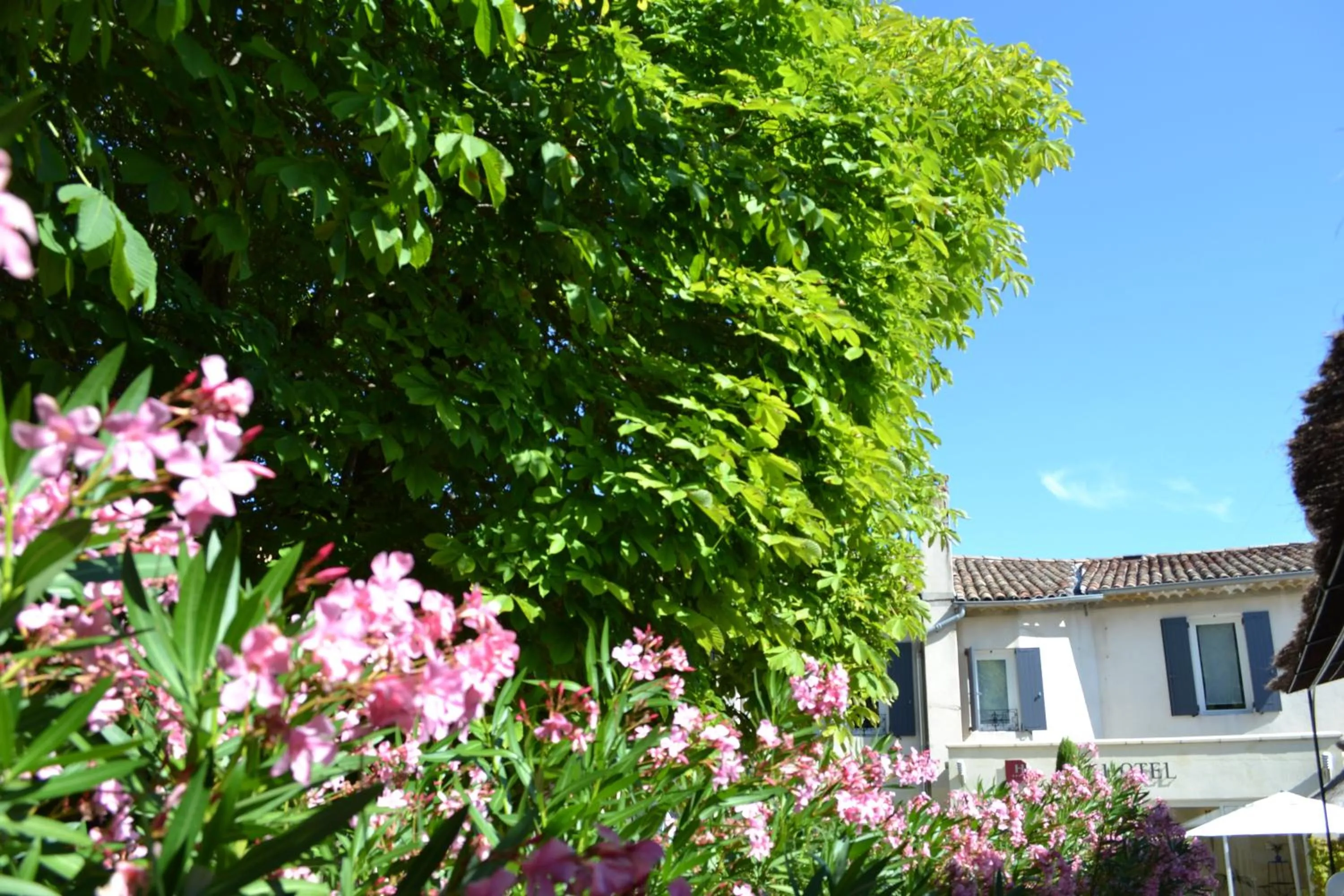Patio in Hôtel Spa Les Alpes