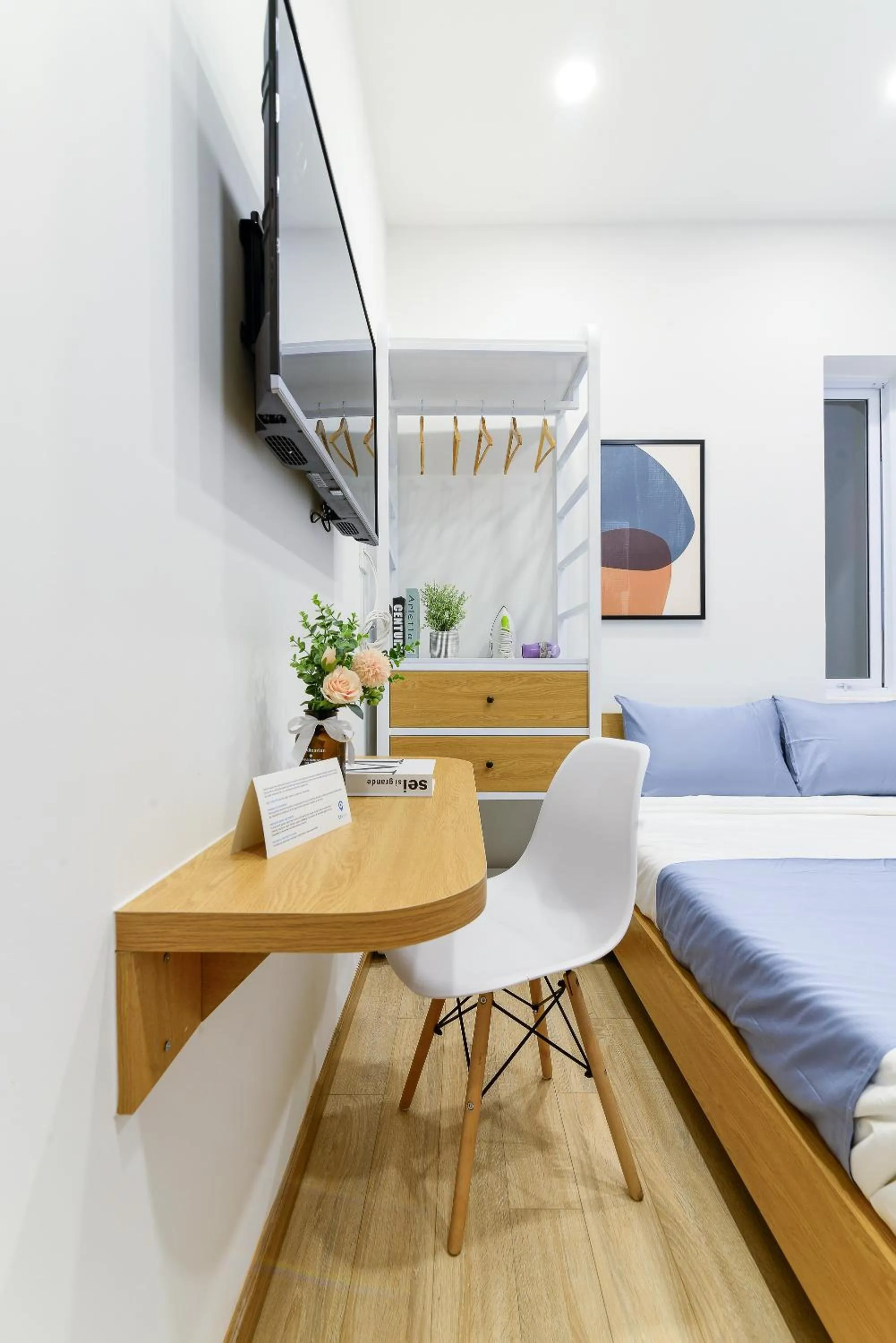 Living room, Bed in Cozrum Homes - Rivera Corner