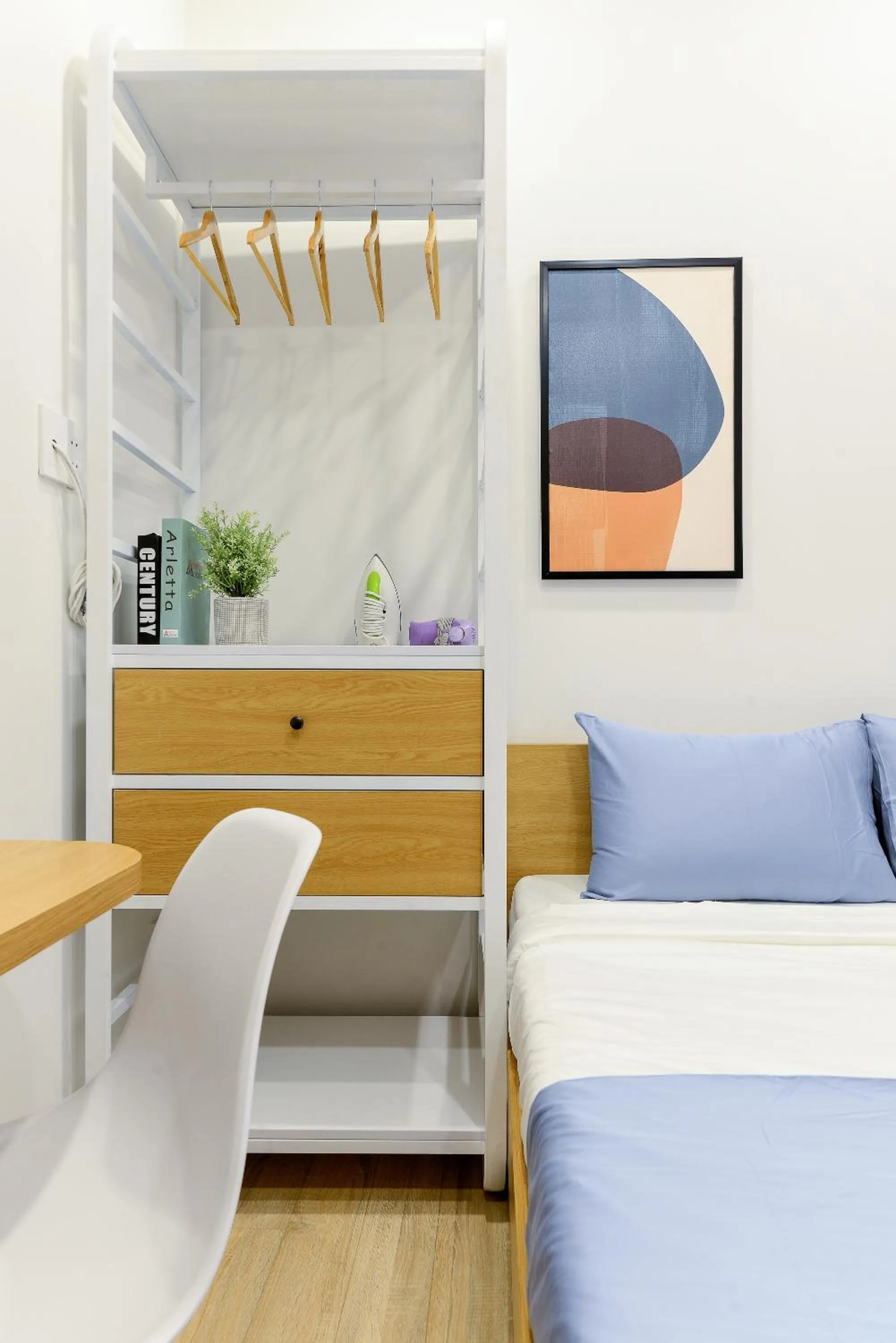 Living room, Bed in Cozrum Homes - Rivera Corner