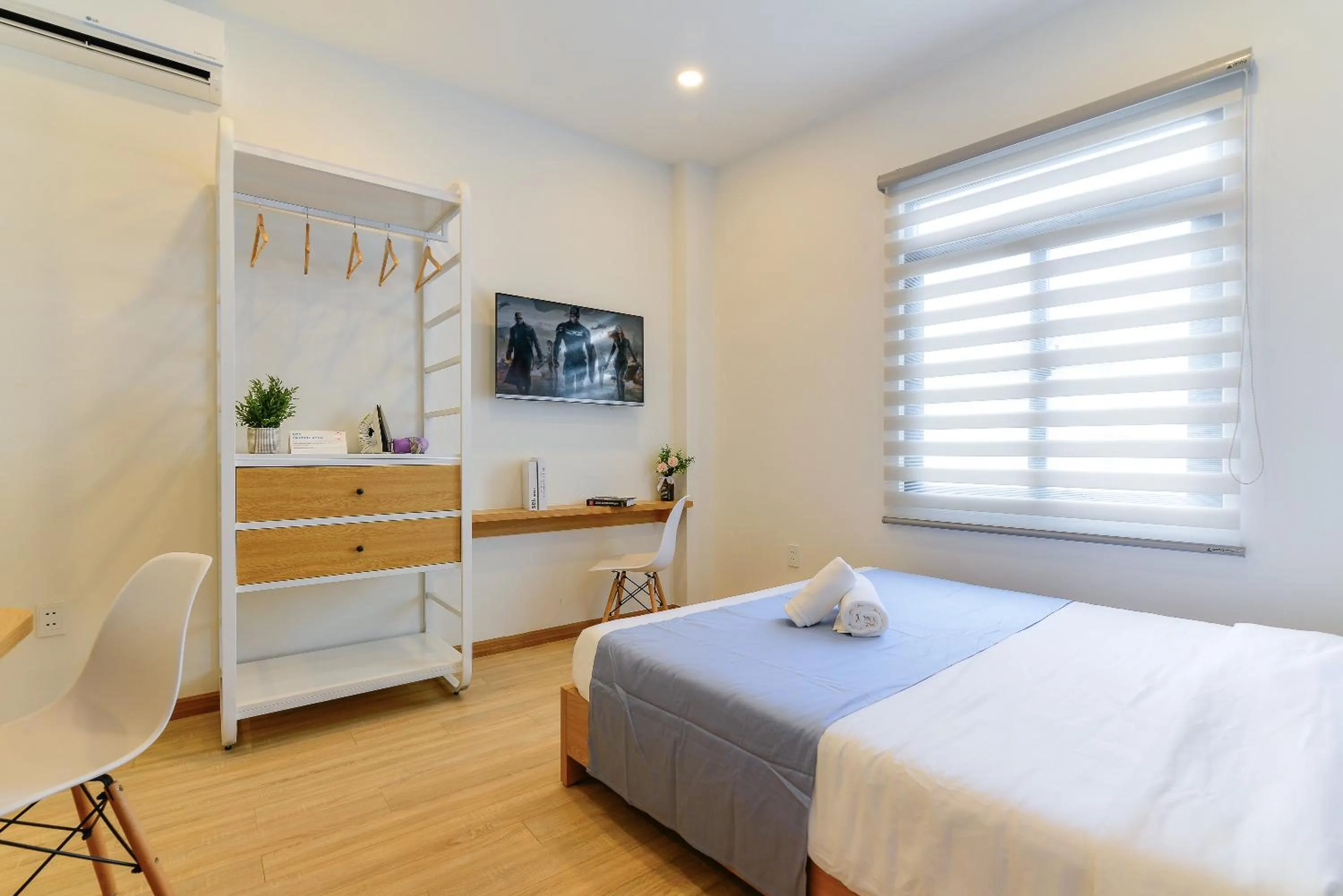 Living room, Bed in Cozrum Homes - Rivera Corner