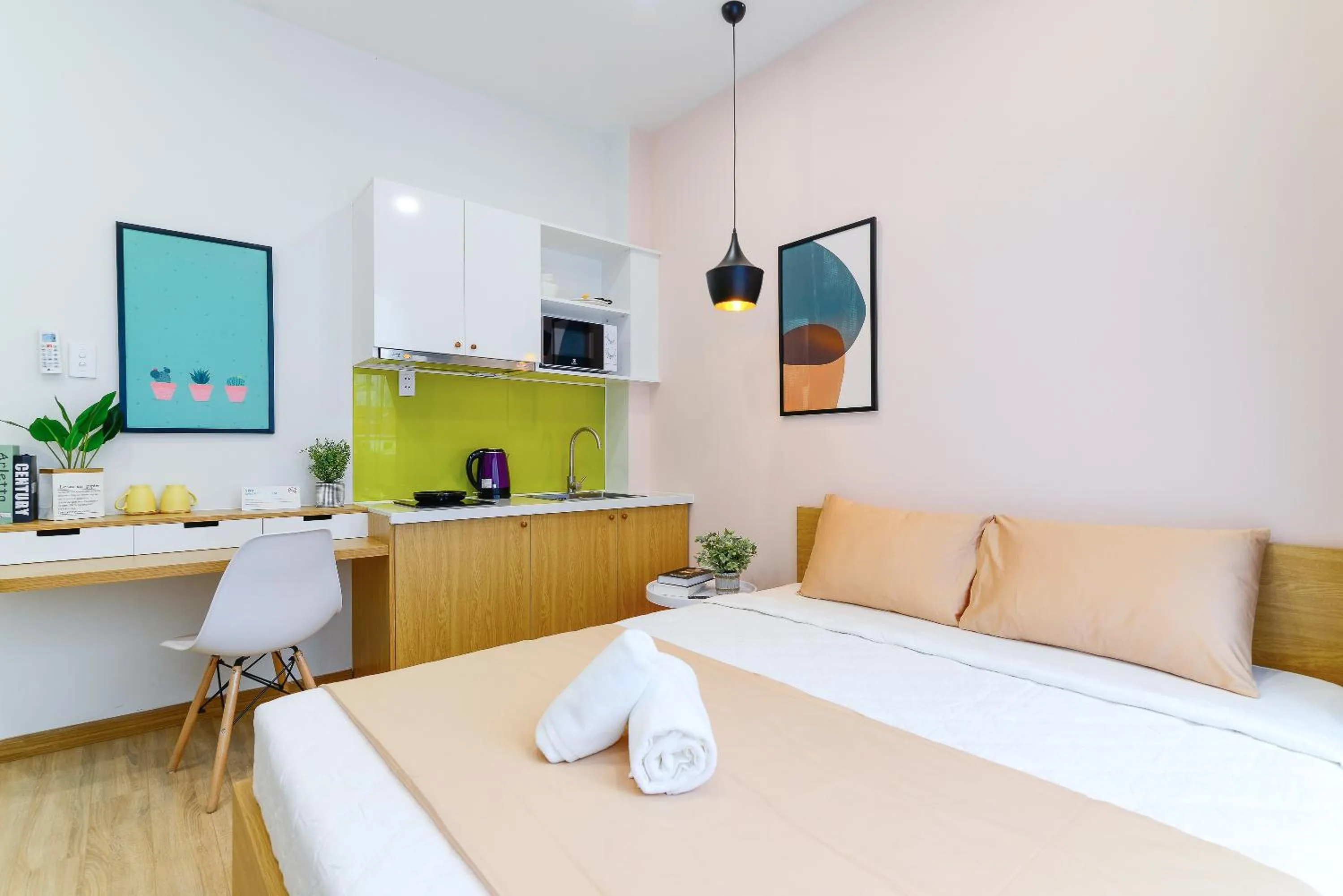 Photo of the whole room, Bed in Cozrum Homes - Rivera Corner