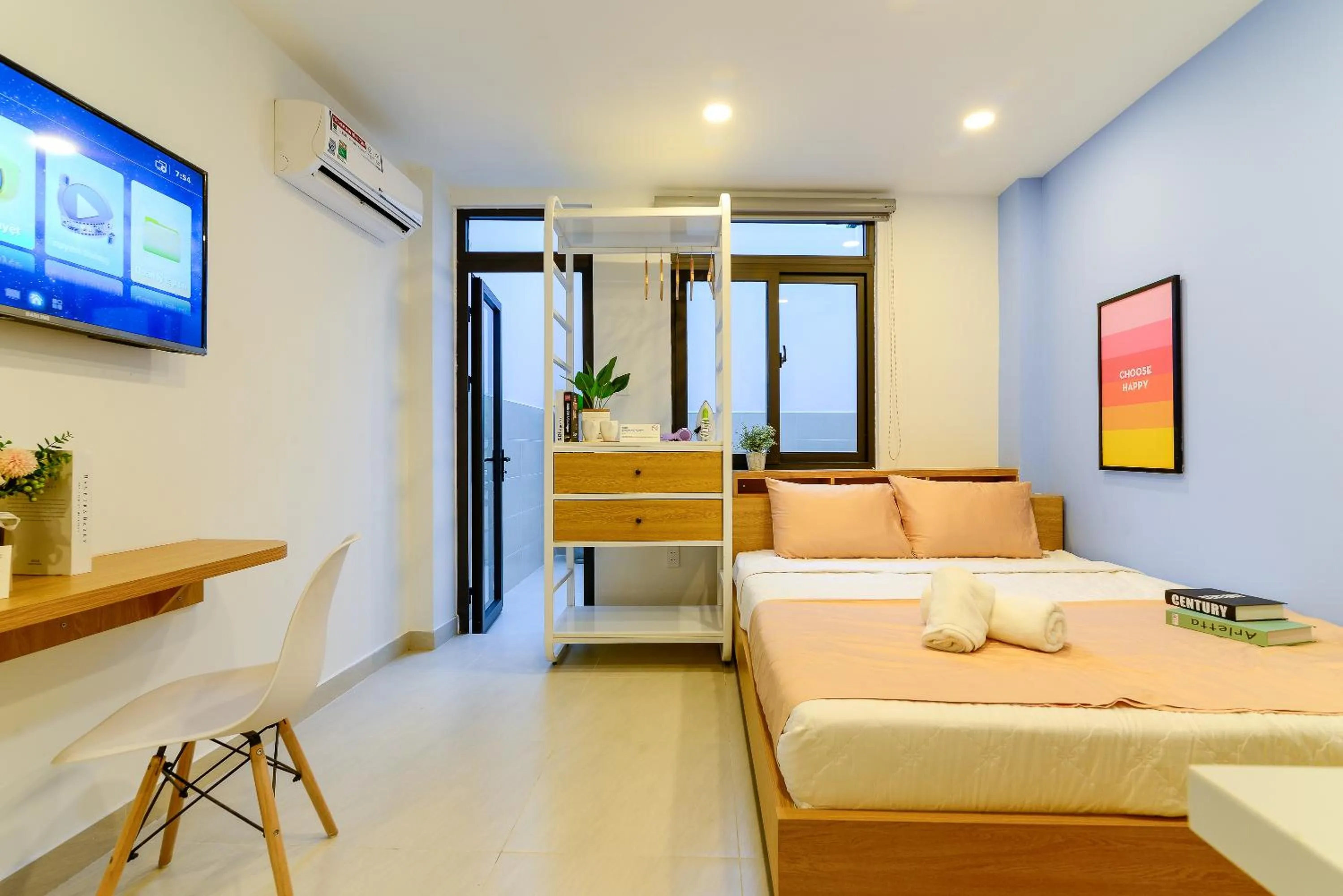 Photo of the whole room, Bed in Cozrum Homes - Rivera Corner