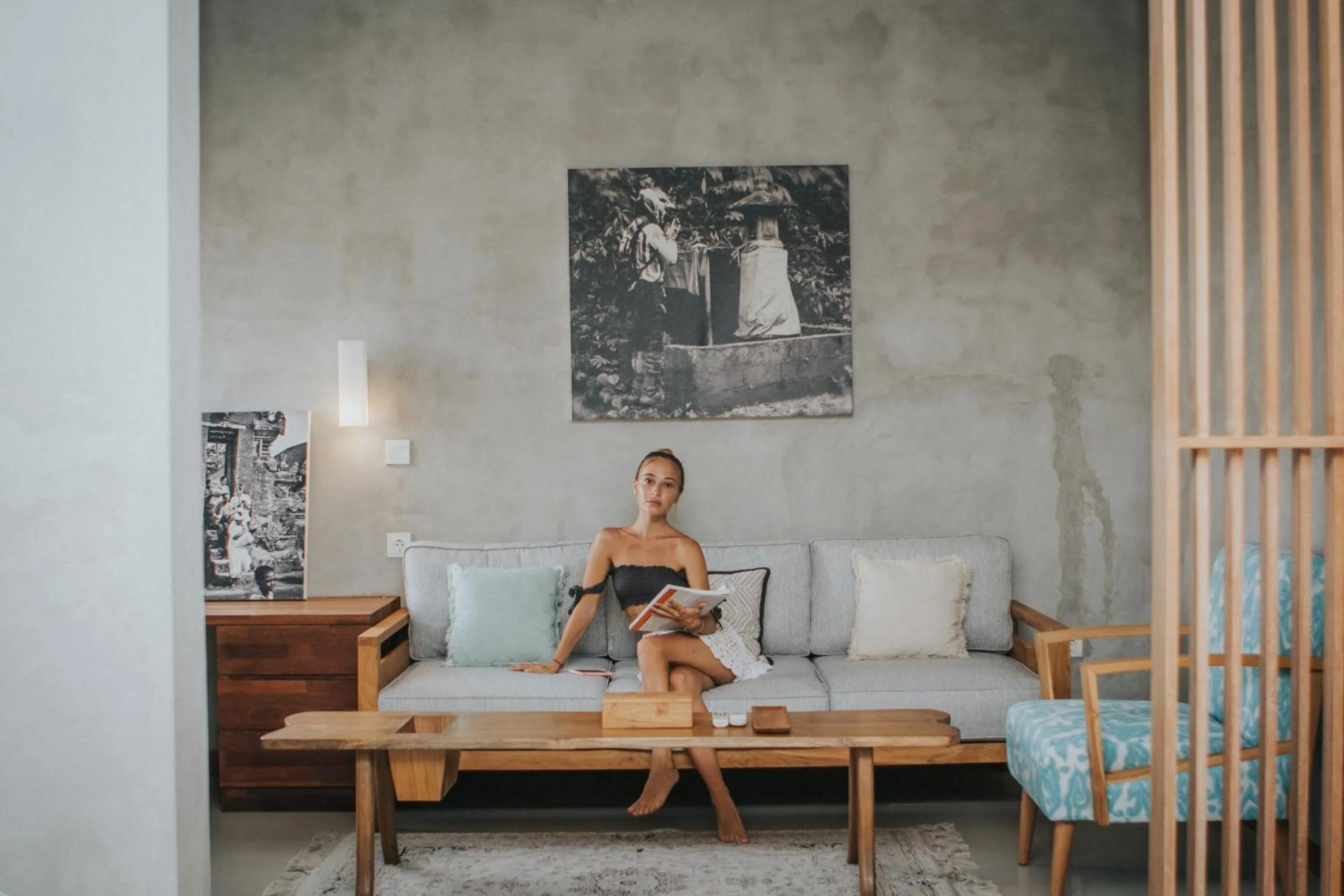 Living room in Kuta Legian Villa by Kamara