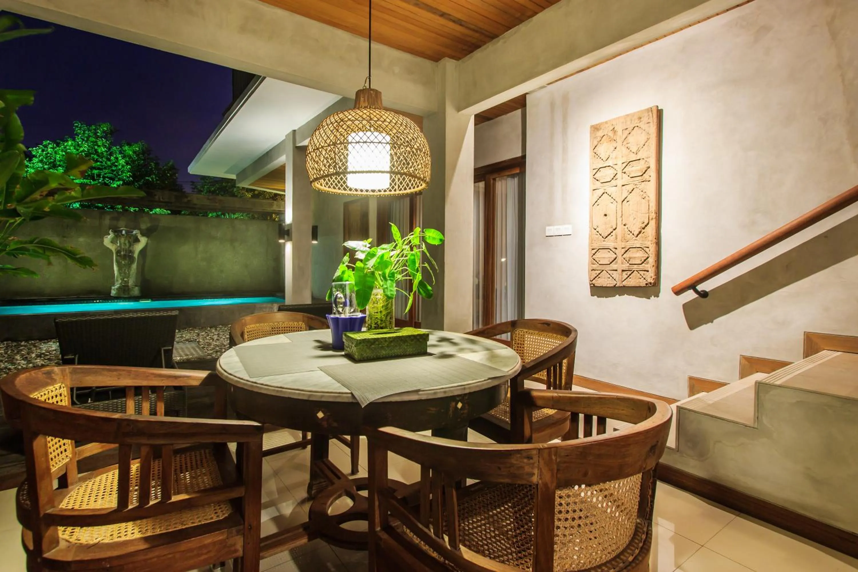 Dining area in Kuta Legian Villa by Kamara