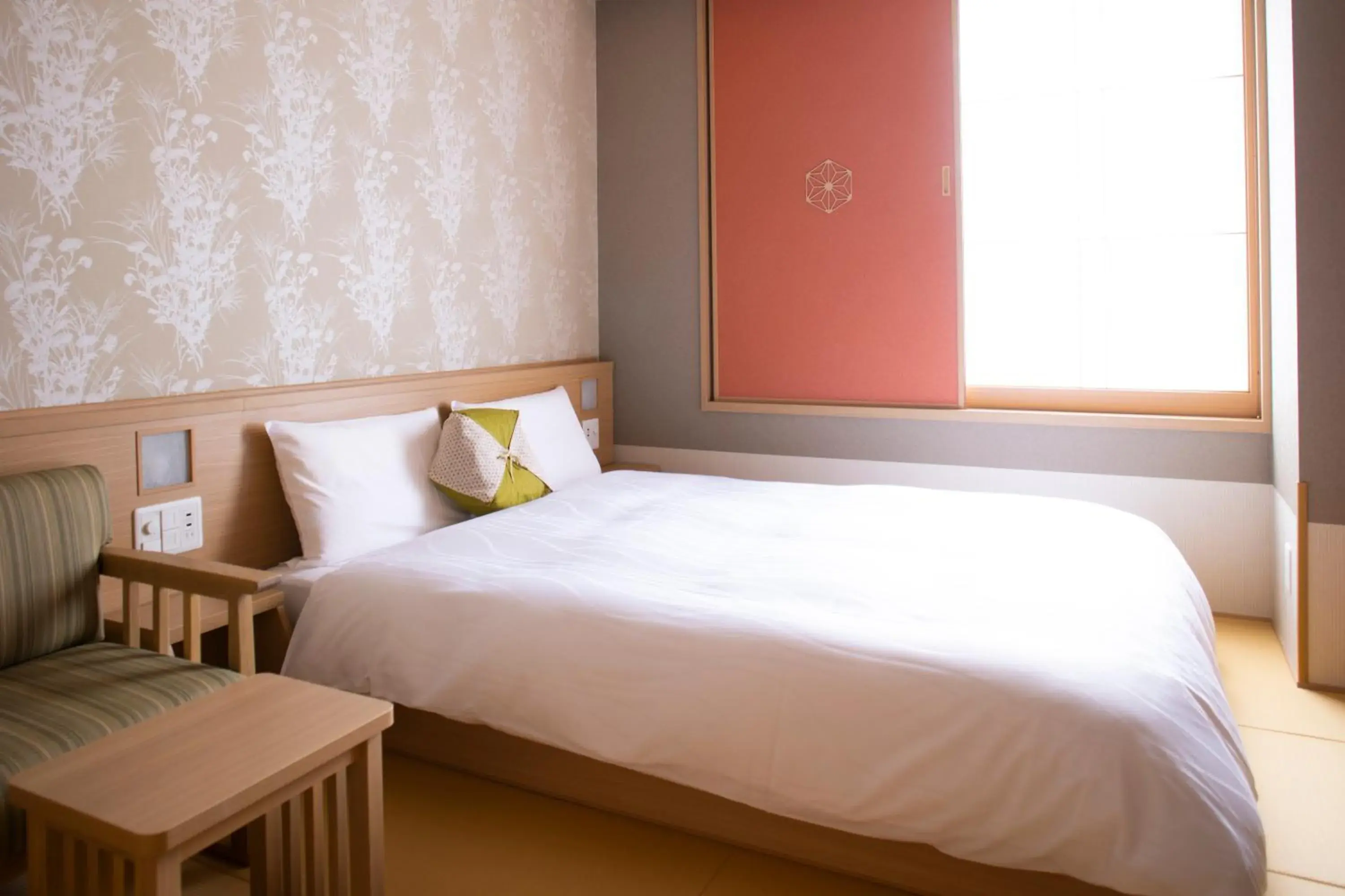 Bed in Onyado Nono Kyoto Shichijo Natural Hot Spring Bed in Onyado Nono Kyoto Shichijo Natural Hot Spring