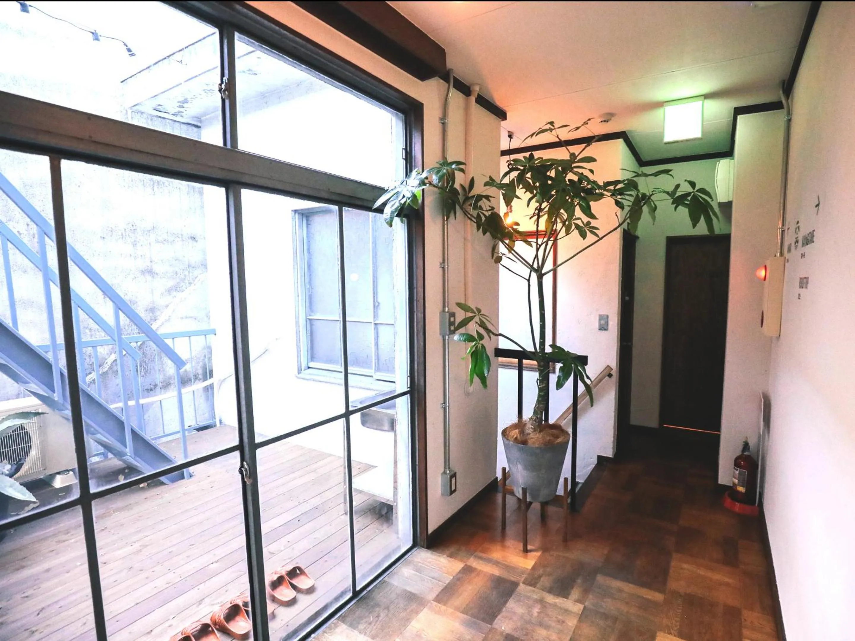 Balcony/Terrace in chAho Hostel Nirasaki / Outdoor Base