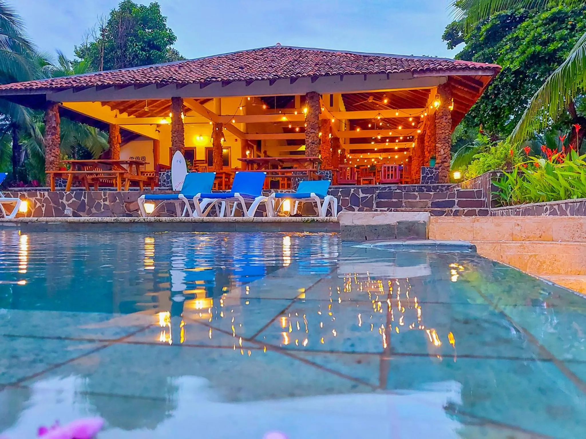 Swimming pool in Hotel Santa Catalina Panamá