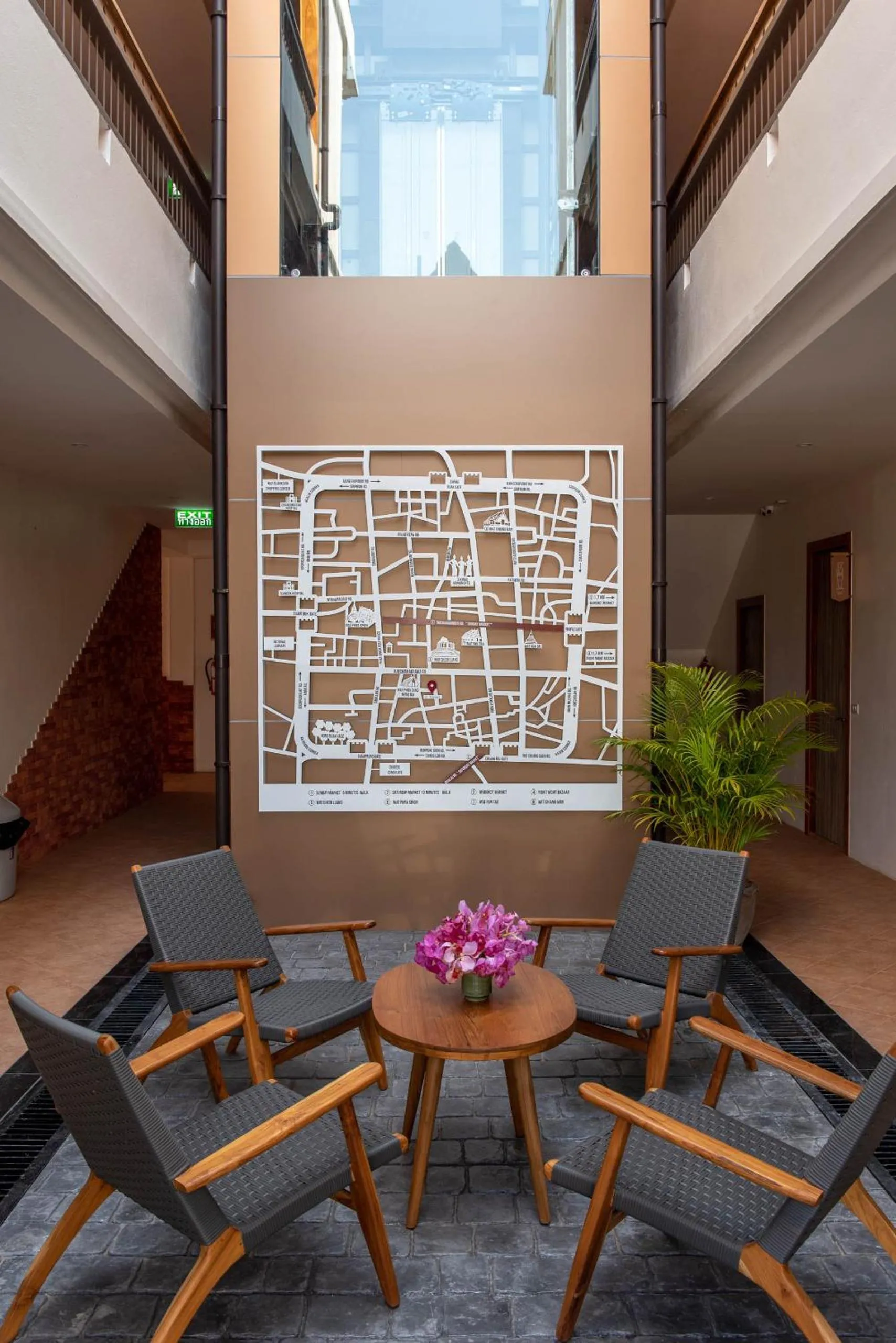 Seating area in Nine Hotel Chiangmai