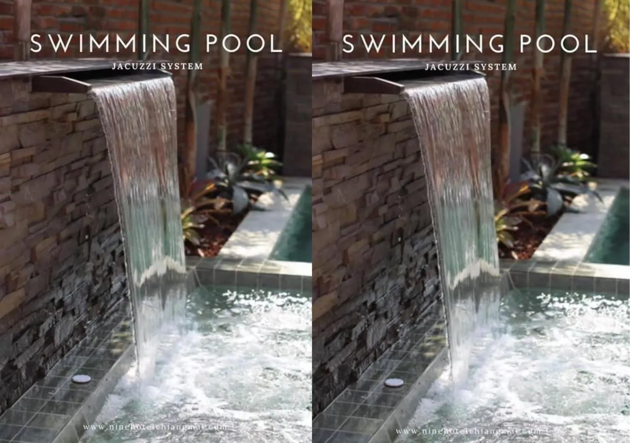 Pool view in Nine Hotel Chiangmai