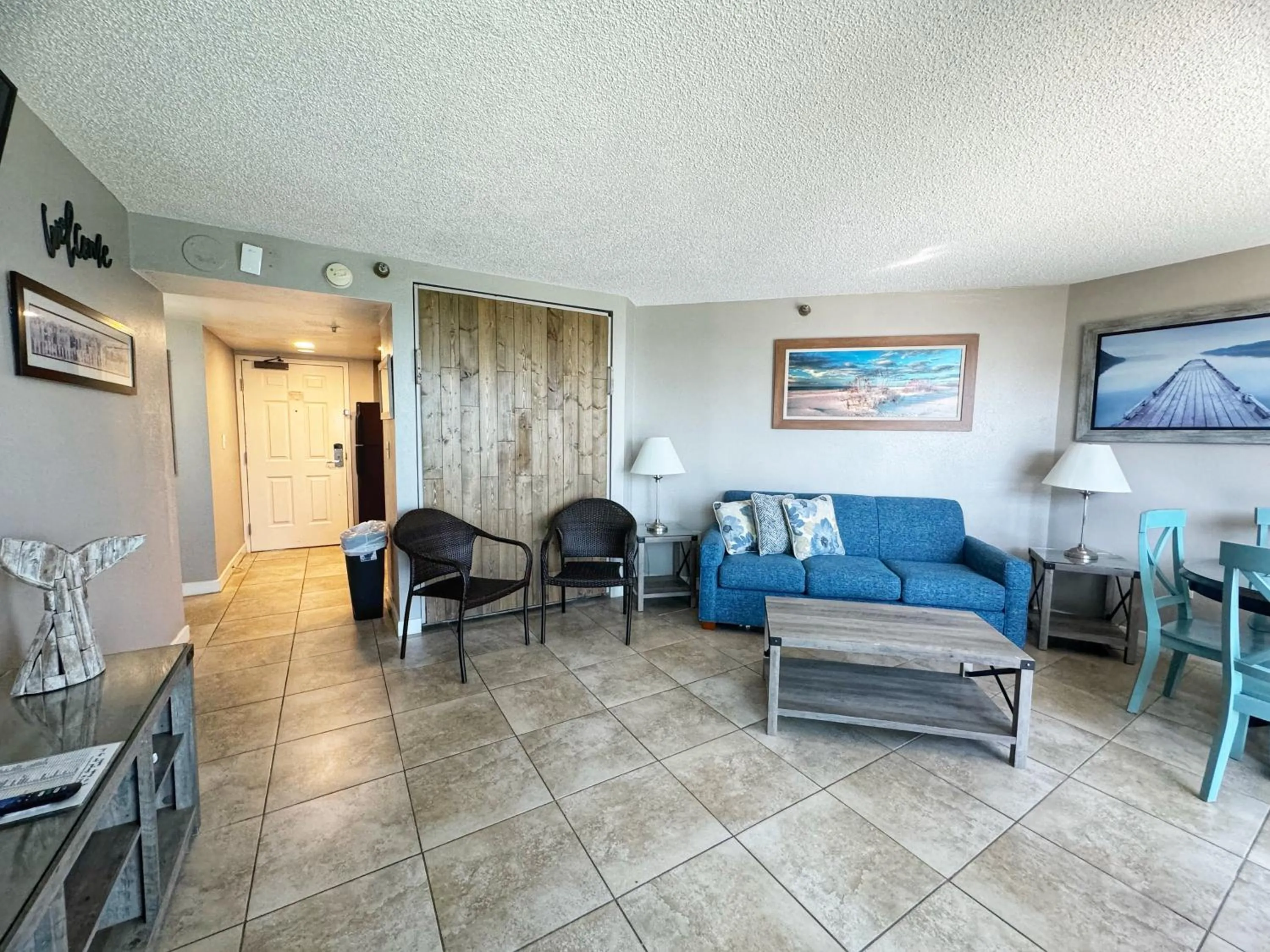 Living room in Ocean-Front Condos at Patricia Grand