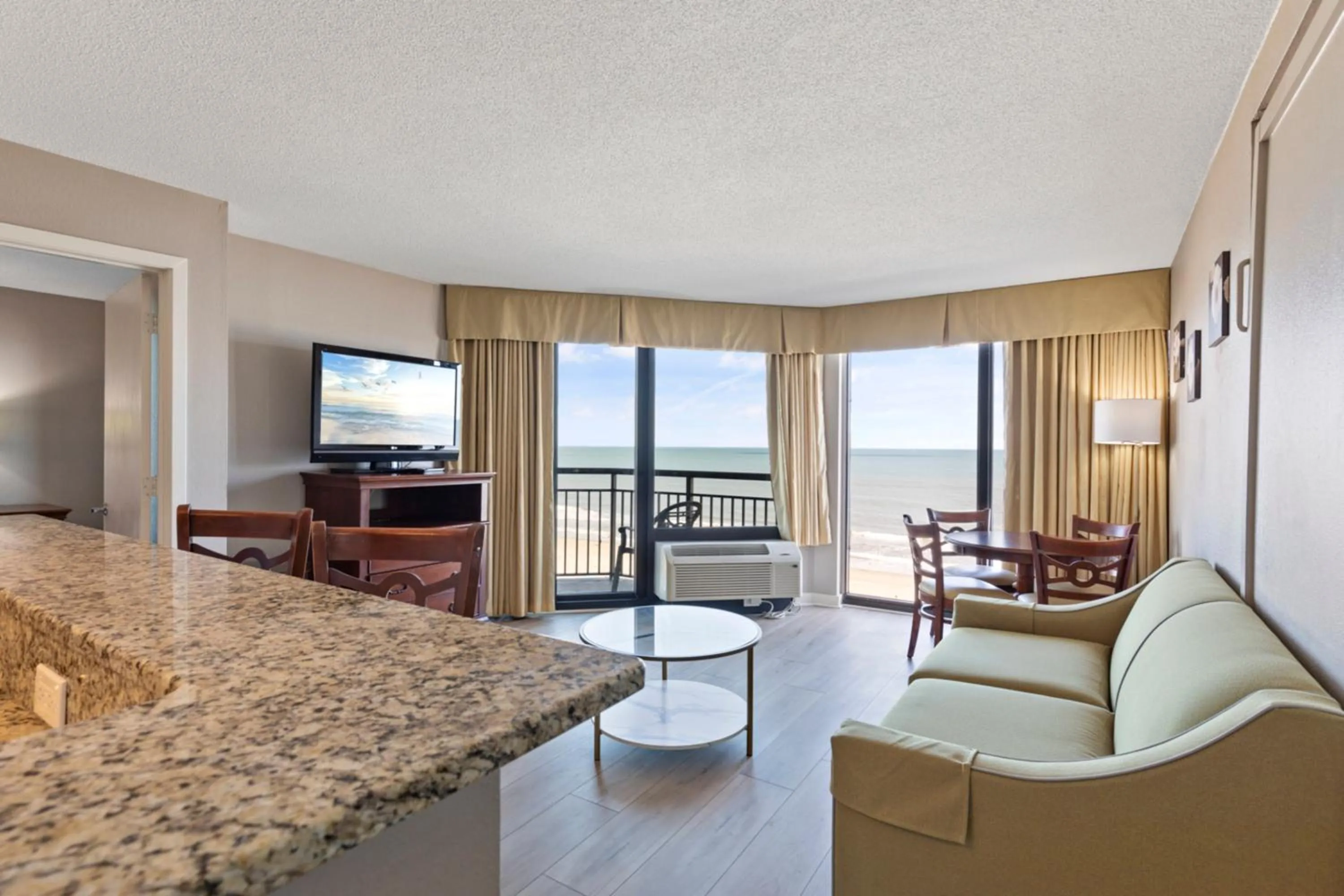 Living room in Ocean-Front Condos at Patricia Grand