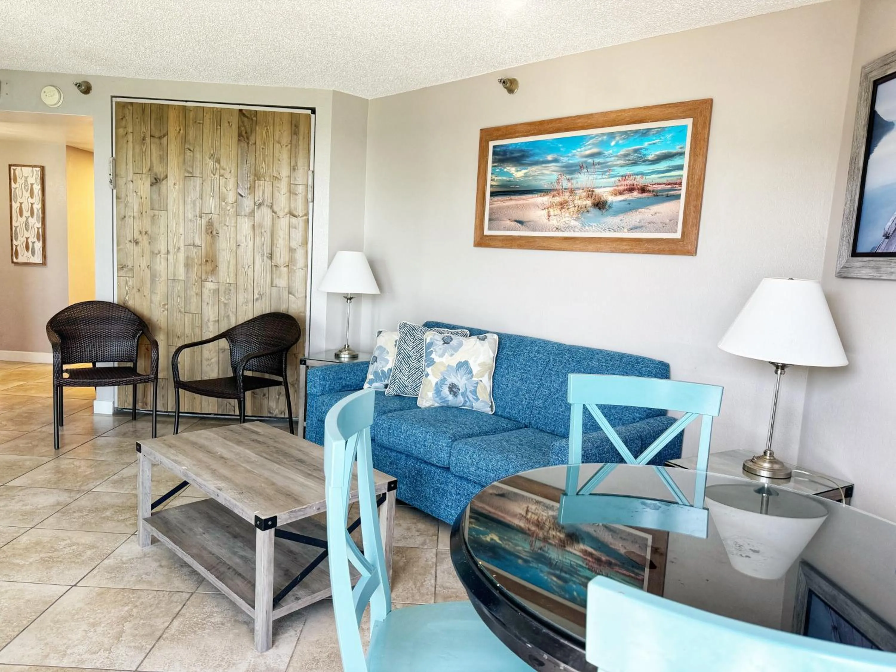 Living room in Ocean-Front Condos at Patricia Grand