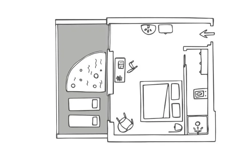 Photo of the whole room in Hotel Baia Azzurra - Lake Front