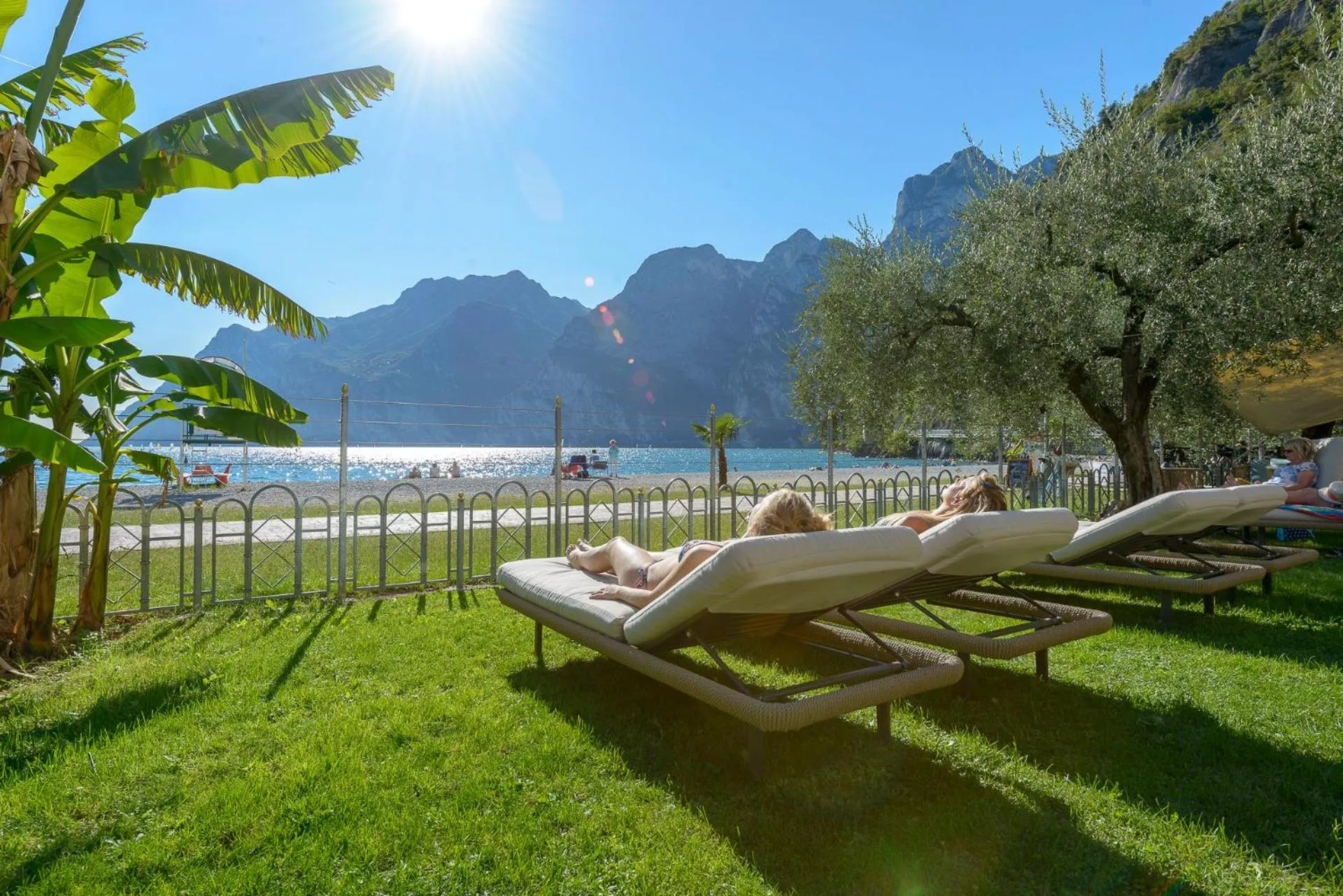 Garden in Hotel Baia Azzurra - Lake Front