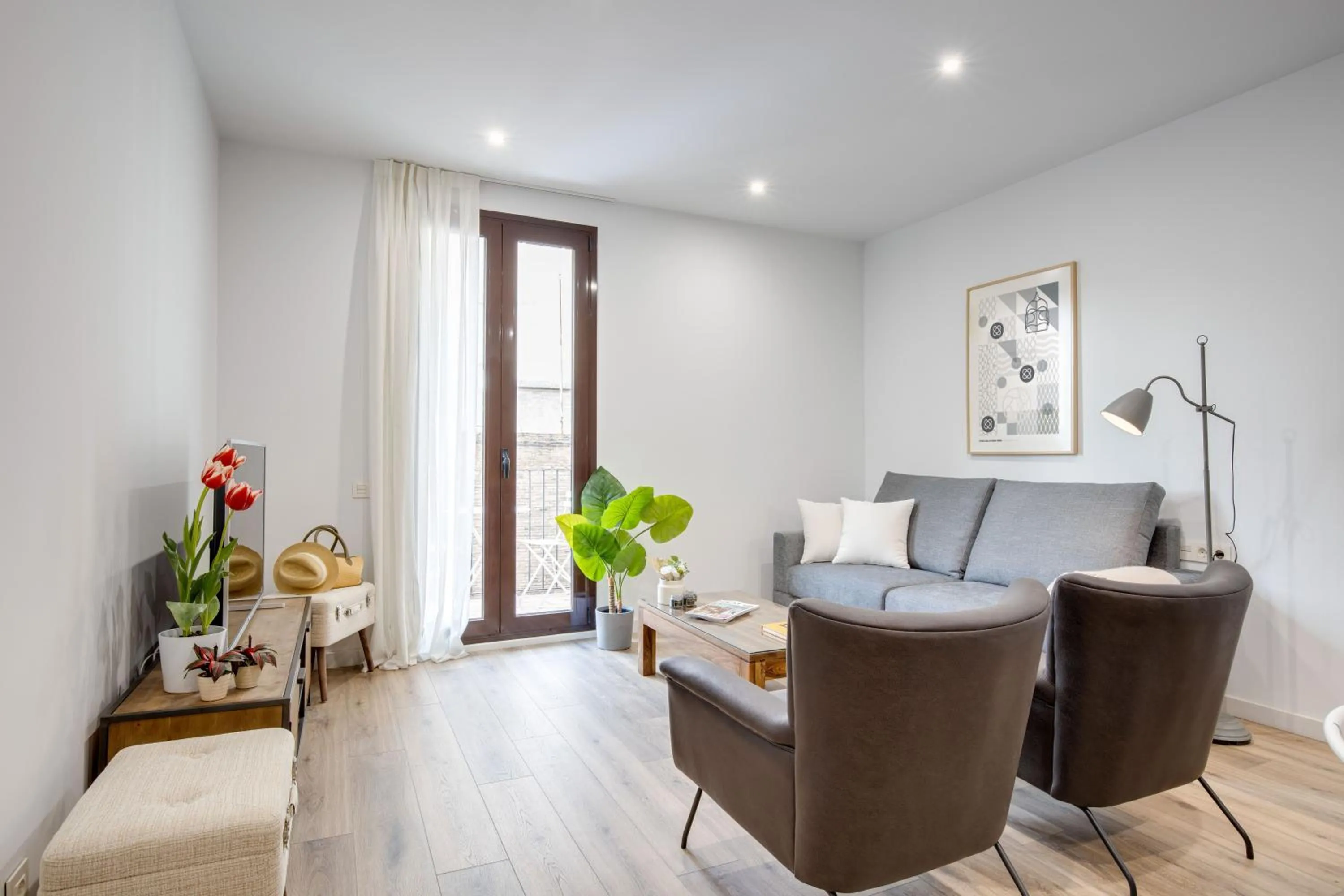 Living room in LucasLand Apartments Barcelona