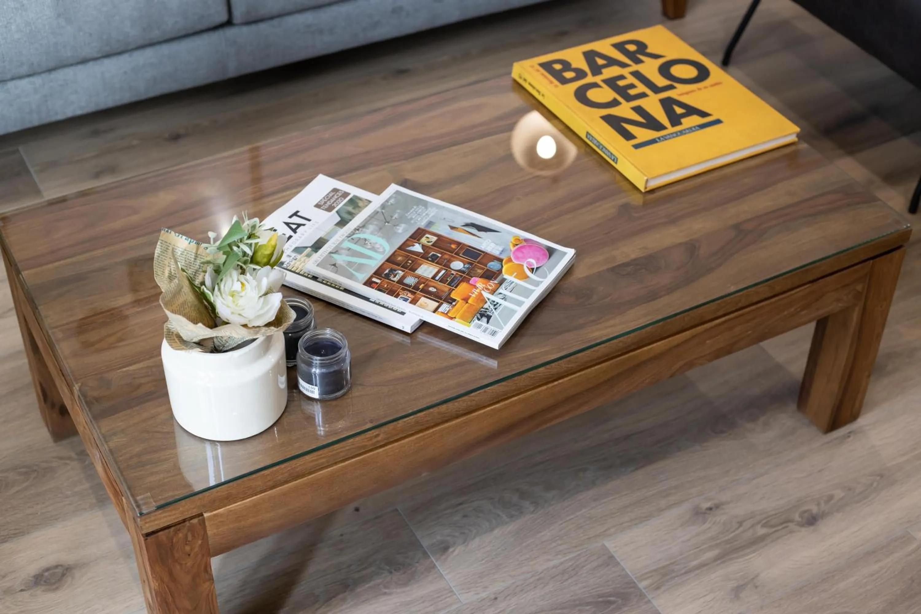 Living room in LucasLand Apartments Barcelona