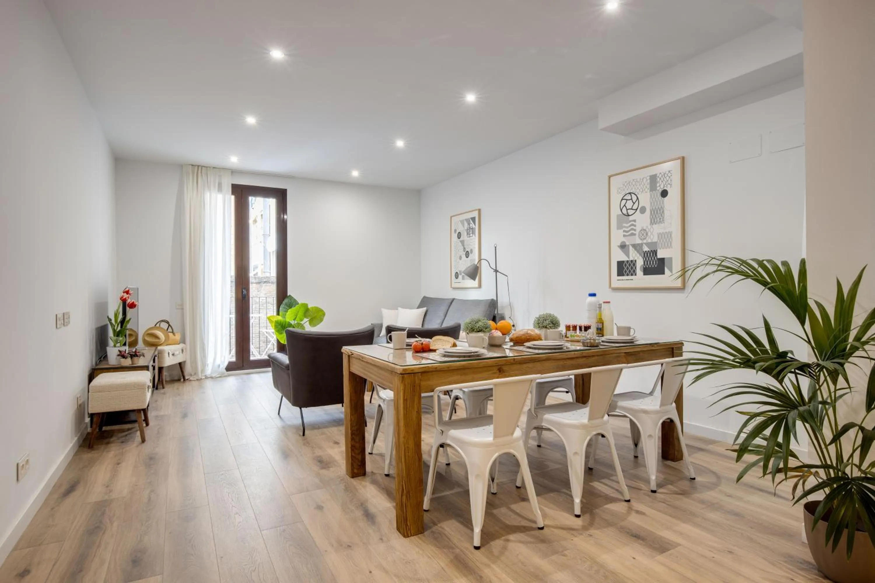 Living room in LucasLand Apartments Barcelona