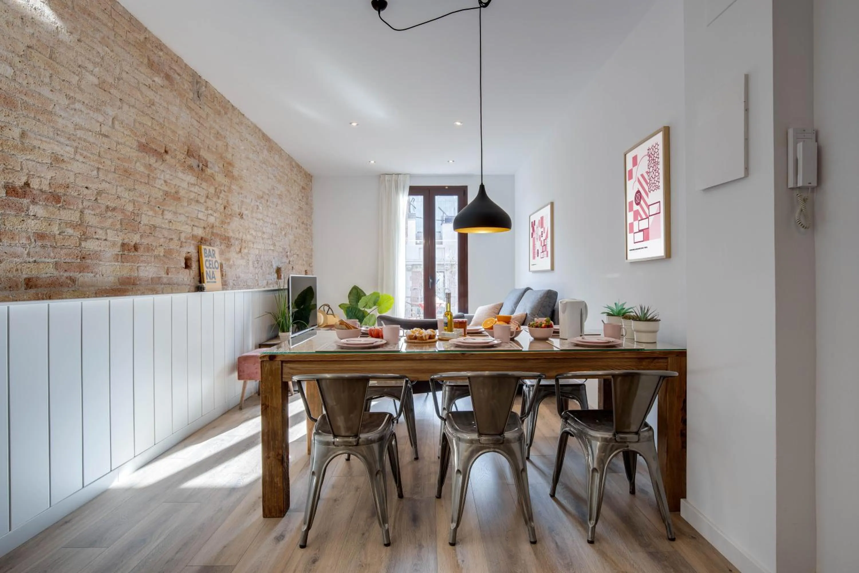 Living room in LucasLand Apartments Barcelona