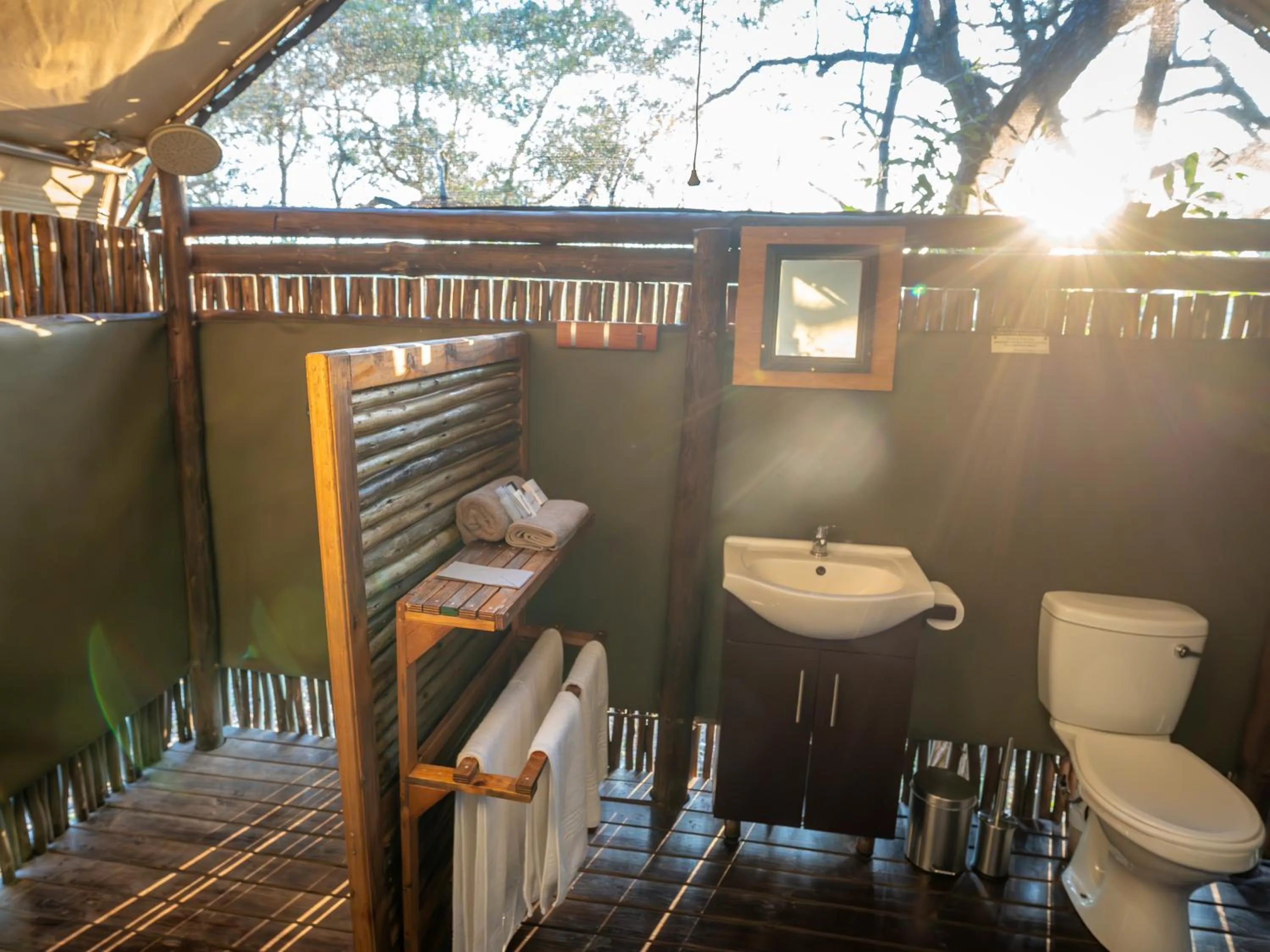 Bathroom in Buffalo Rock Tented Camp