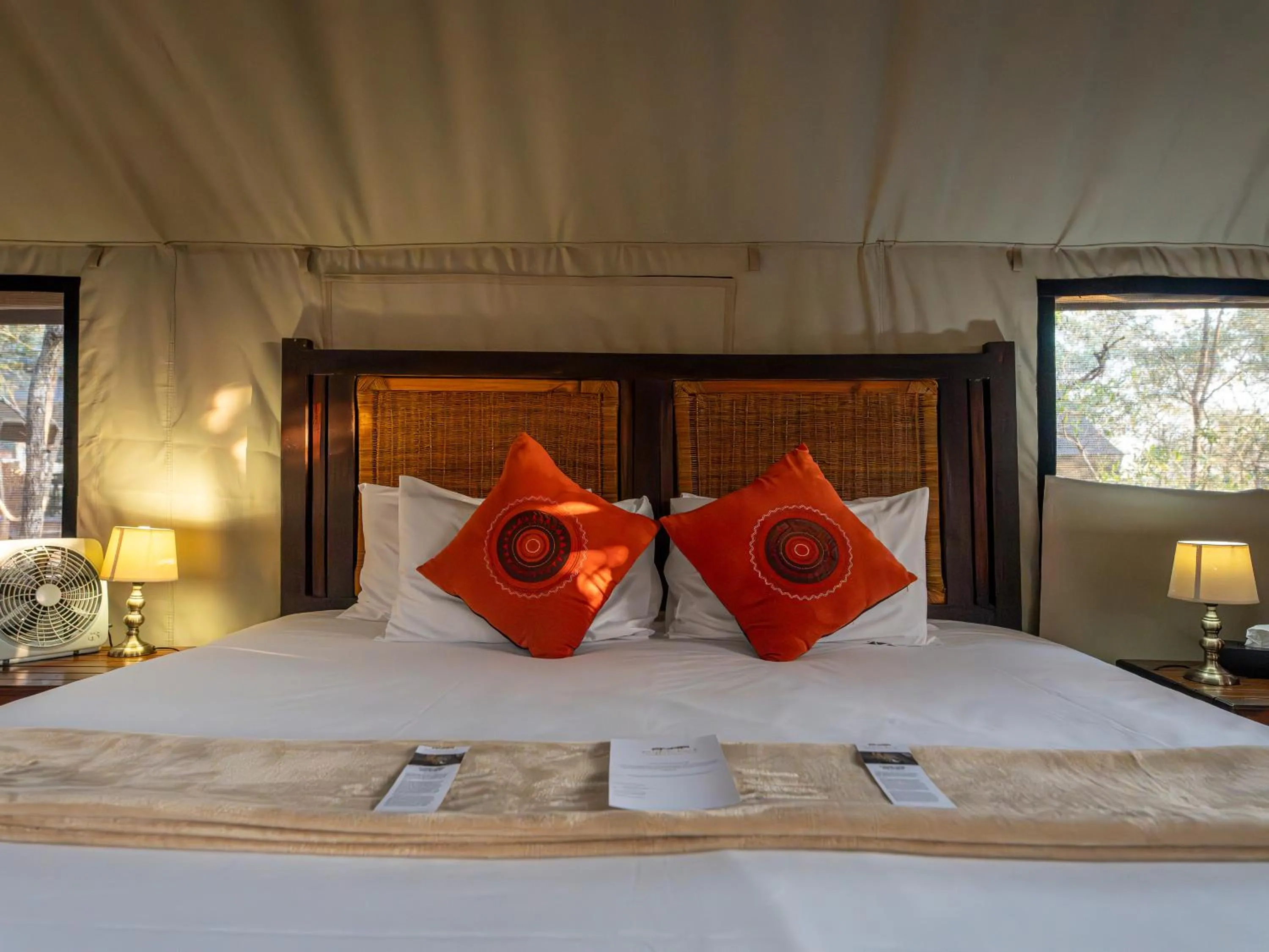 Bed in Buffalo Rock Tented Camp