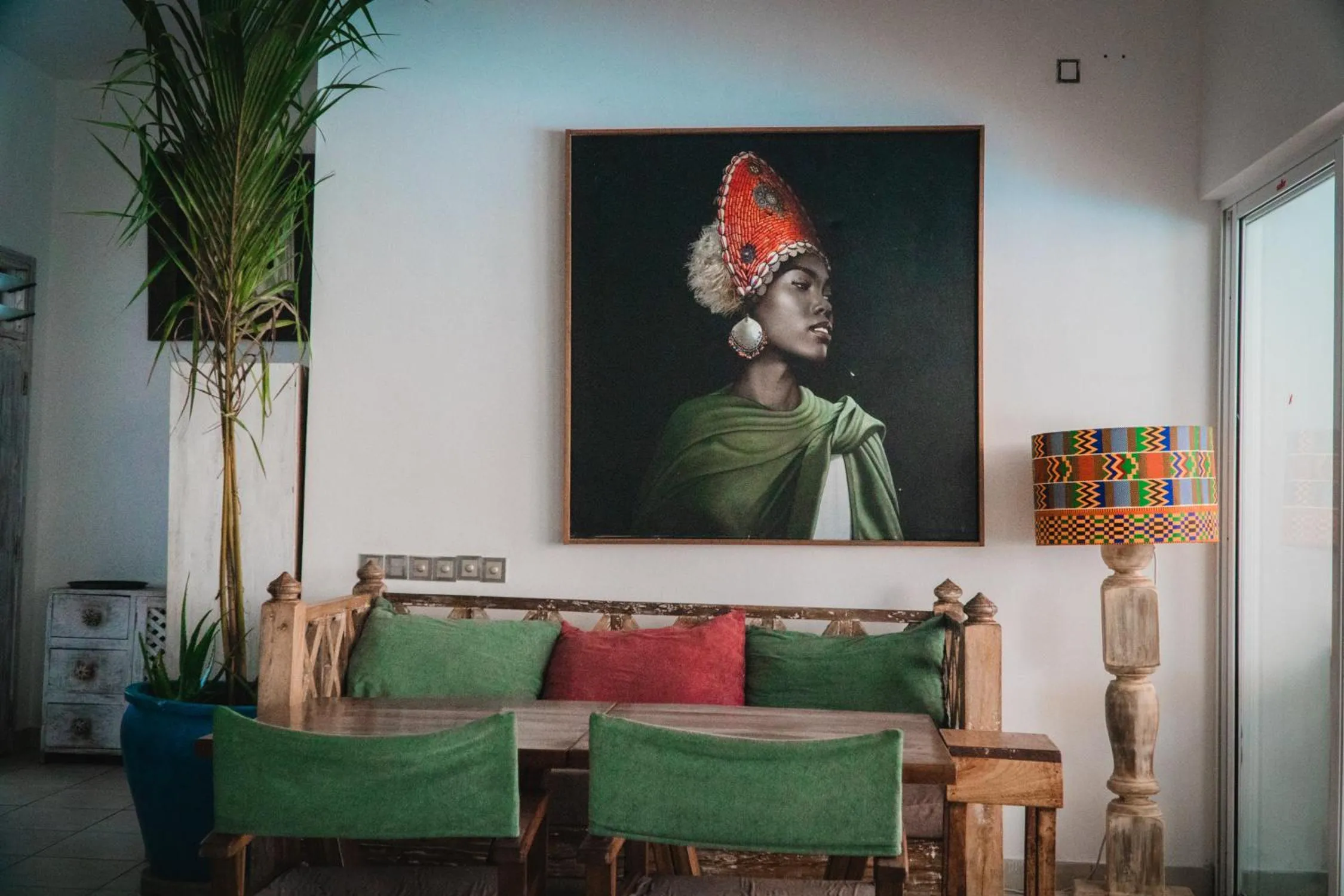 Decorative detail in Visiwa Beach Resort