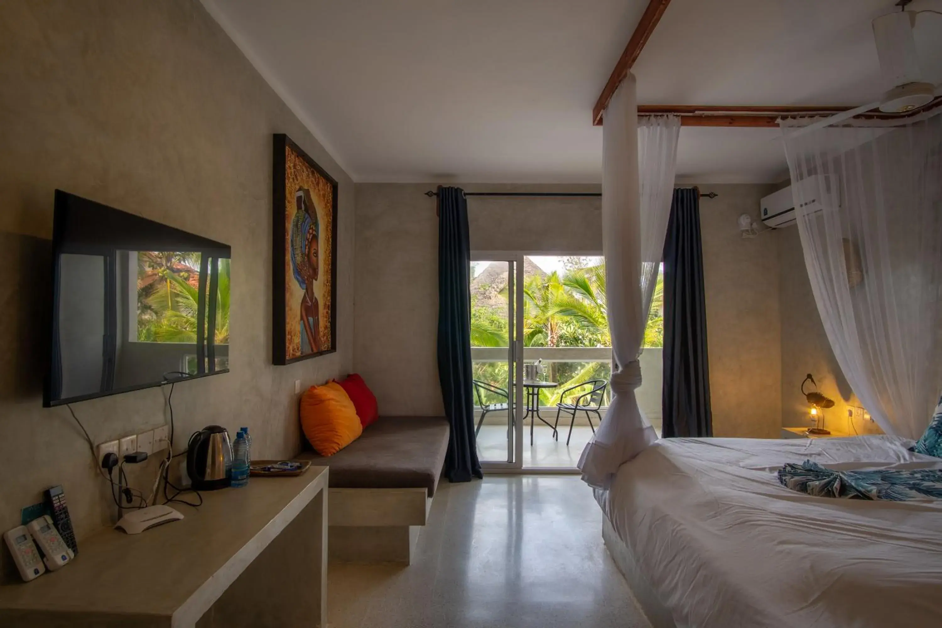 Double Room with Garden View in Visiwa Beach Resort Double Room with Garden View in Visiwa Beach Resort